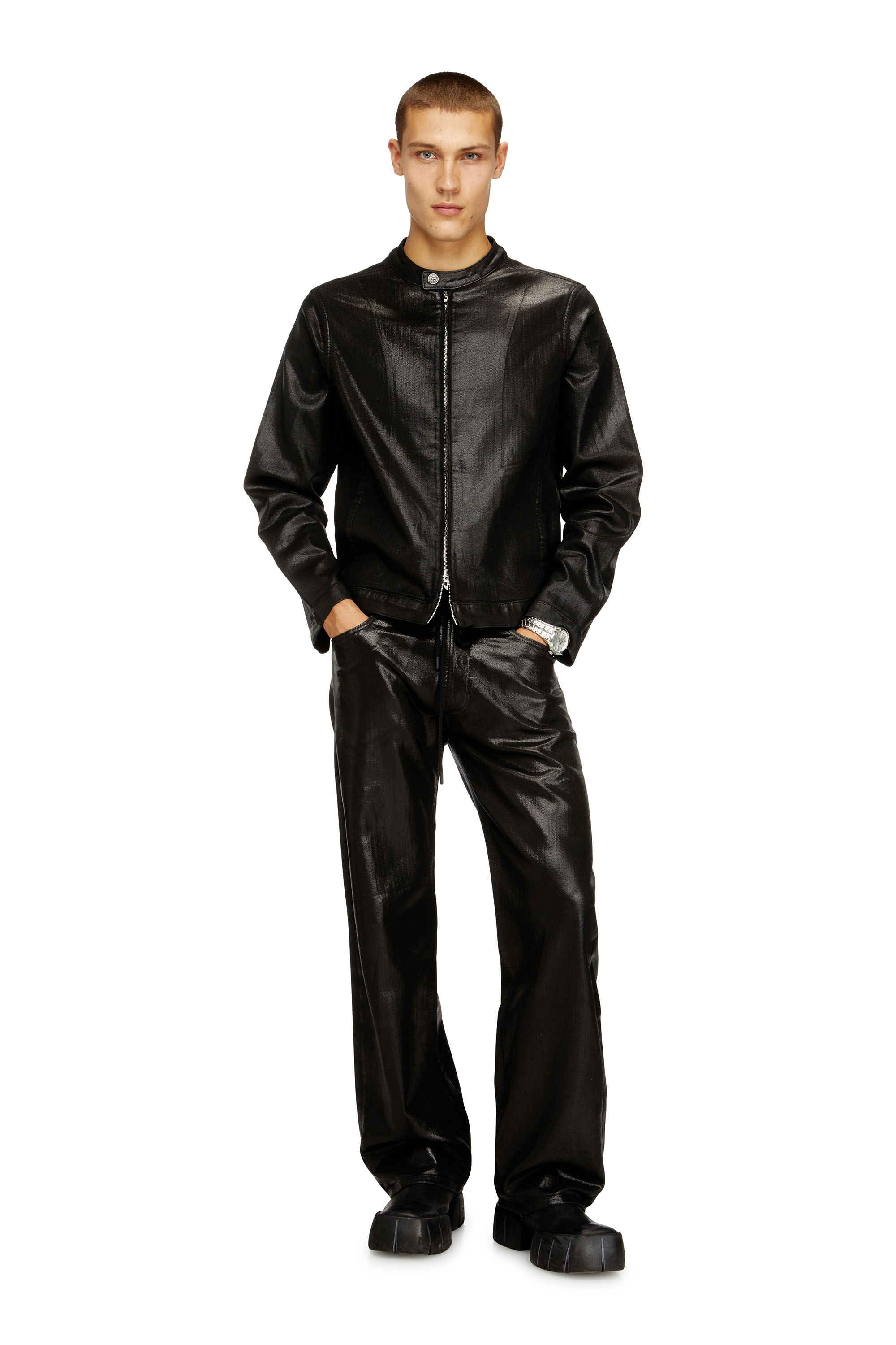 Diesel - Relaxed 2080 D-Reel Joggjeans® 068VD Homme, Noir/Gris foncé - Image 2