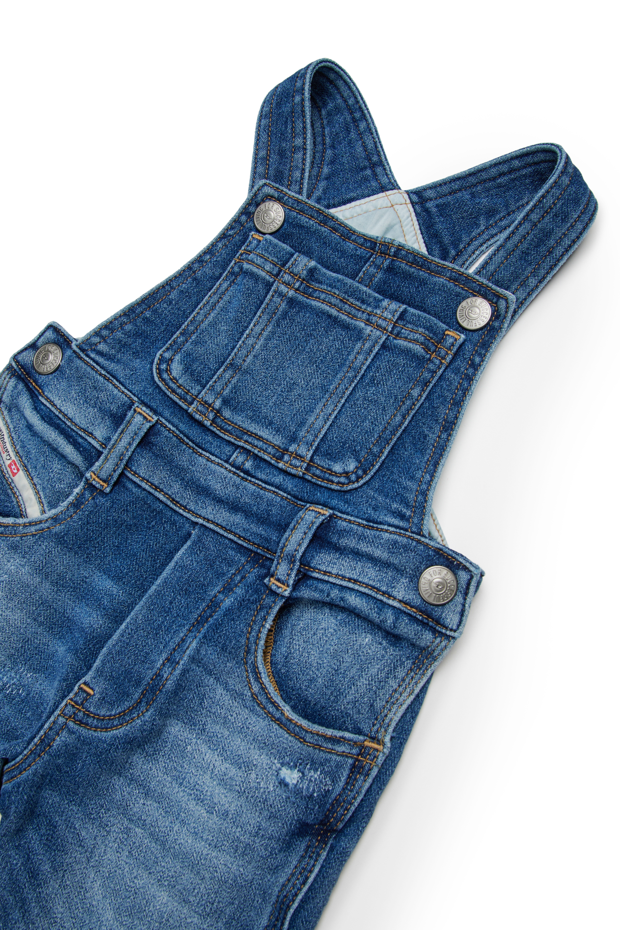 Diesel - JARRIB JJJ, Salopette en coton avec poches Mixte in Bleu - 3