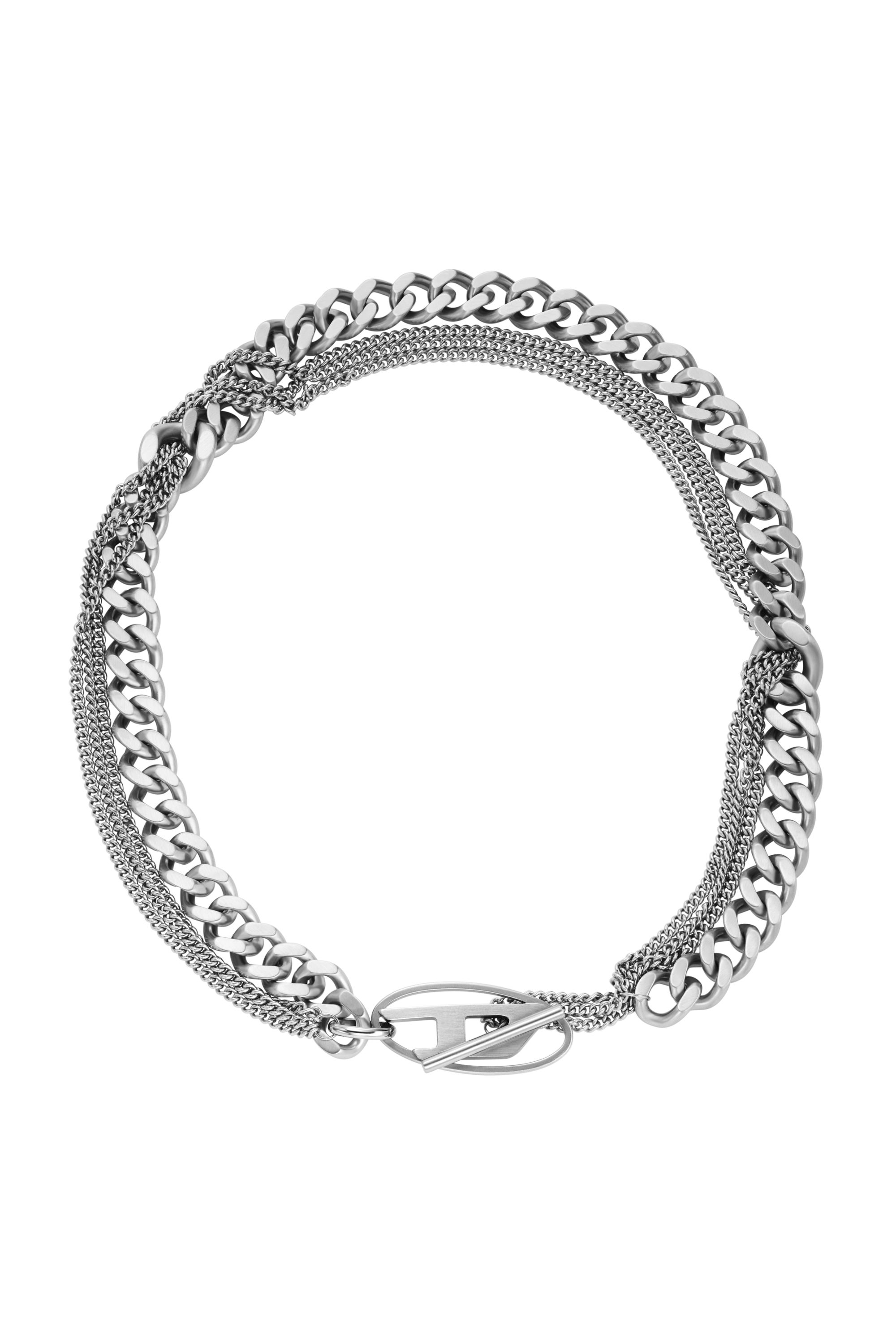 Diesel - DX1549040 JEWEL, Collier chaîne en acier inoxydable Mixte in Gris argenté - 1