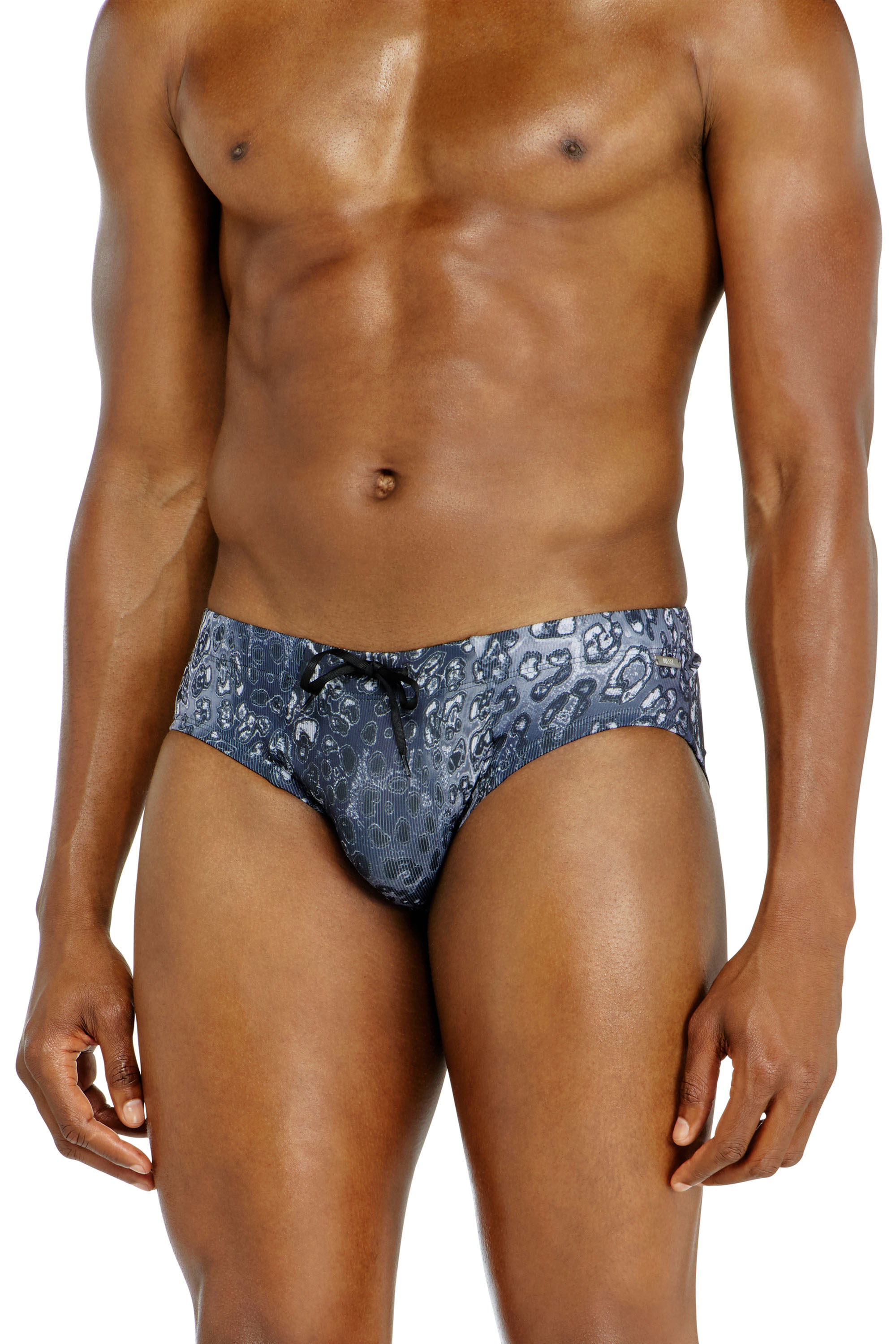 Diesel - ALFIE-UTLT, Maillot de bain imprim&eacute; animal en tissu technique recycl&eacute; Homme in Bleu - 2