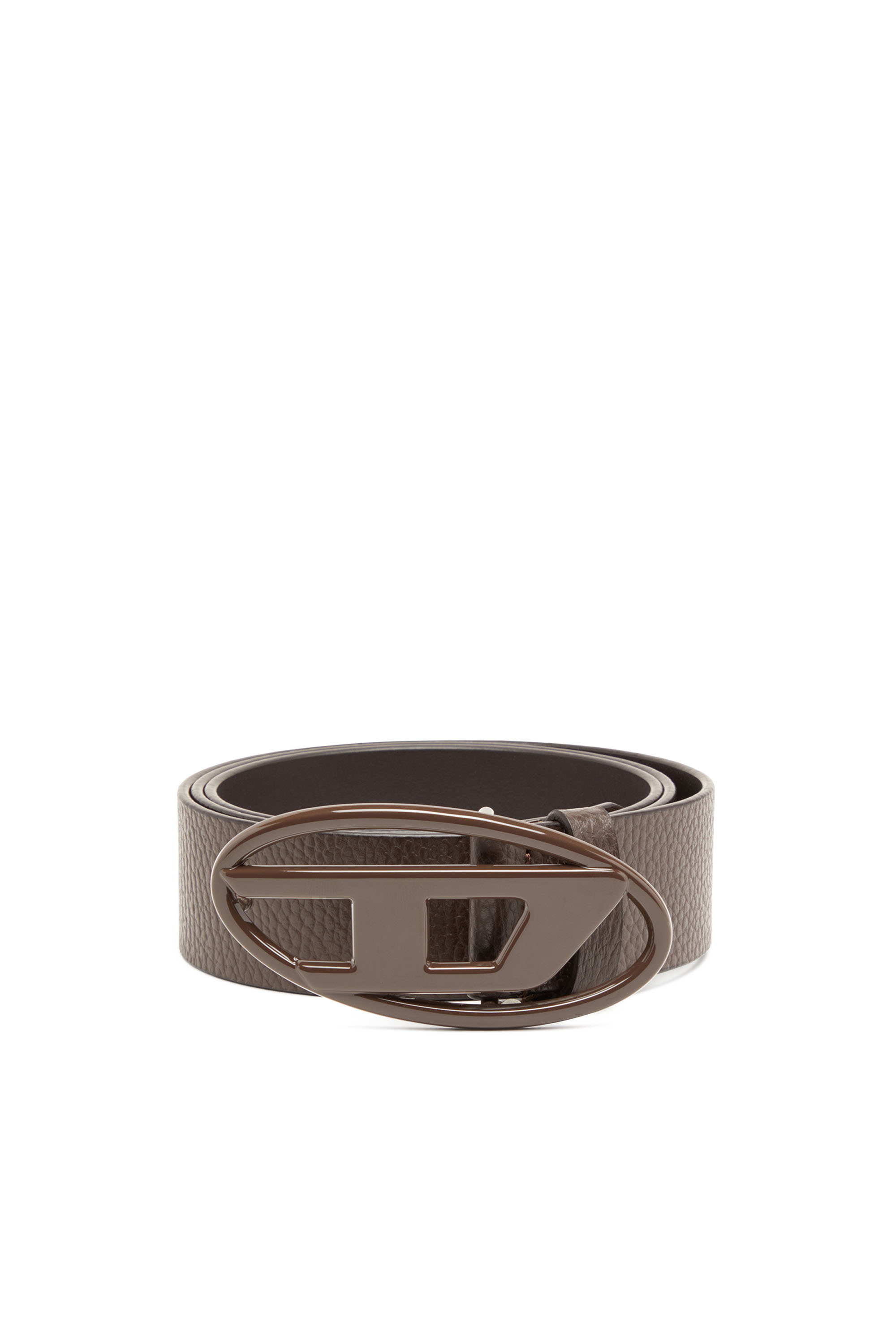 Diesel - B-1DR, Ceinture 4 cm en cuir  avec boucle mate Mixte in Marron - 1