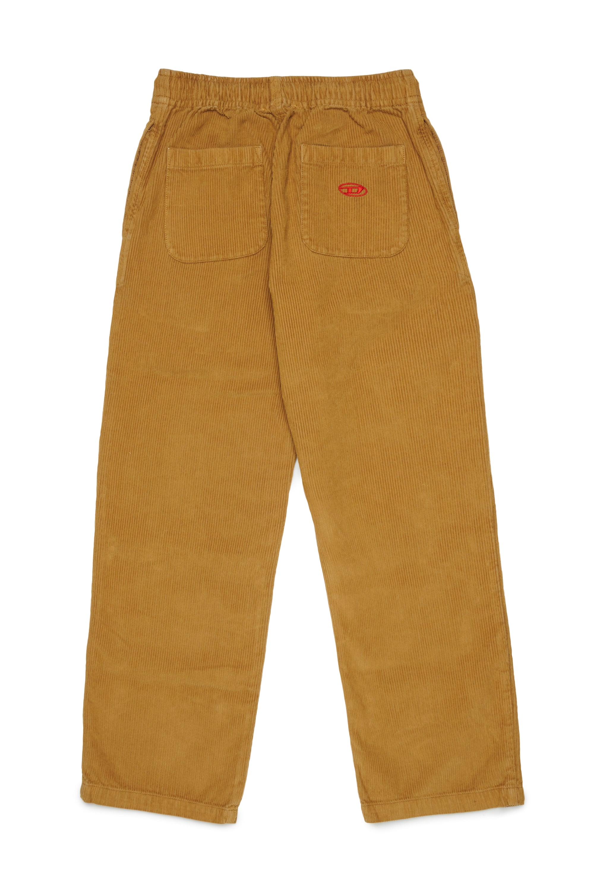 Diesel - PMILL, Pantalon en velours c&ocirc;tel&eacute; avec taille &agrave; coulisse Homme in Marron - 2