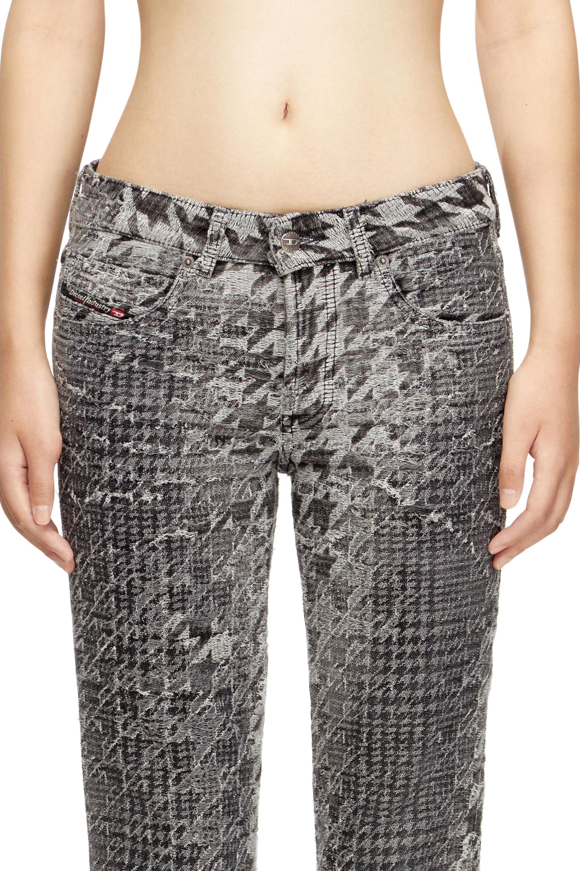 Diesel - Slim Jeans 1992 D-Jiann 0CEBN Femme, Noir/Gris foncé - Image 5