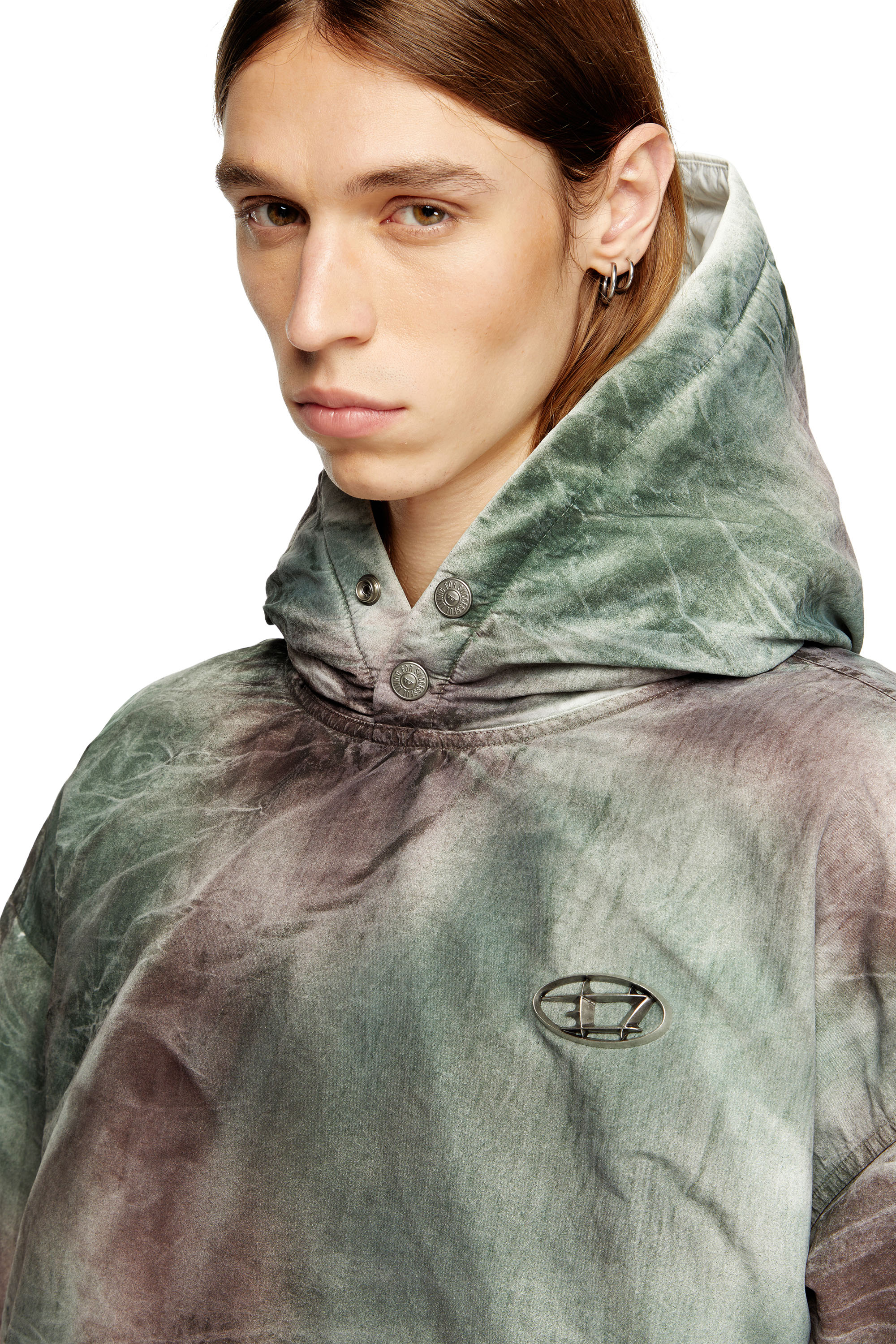 Diesel - W-THUG-JKT-PUFFY, Veste à capuche bouffante en nylon camouflage Mixte in Polychrome - 5