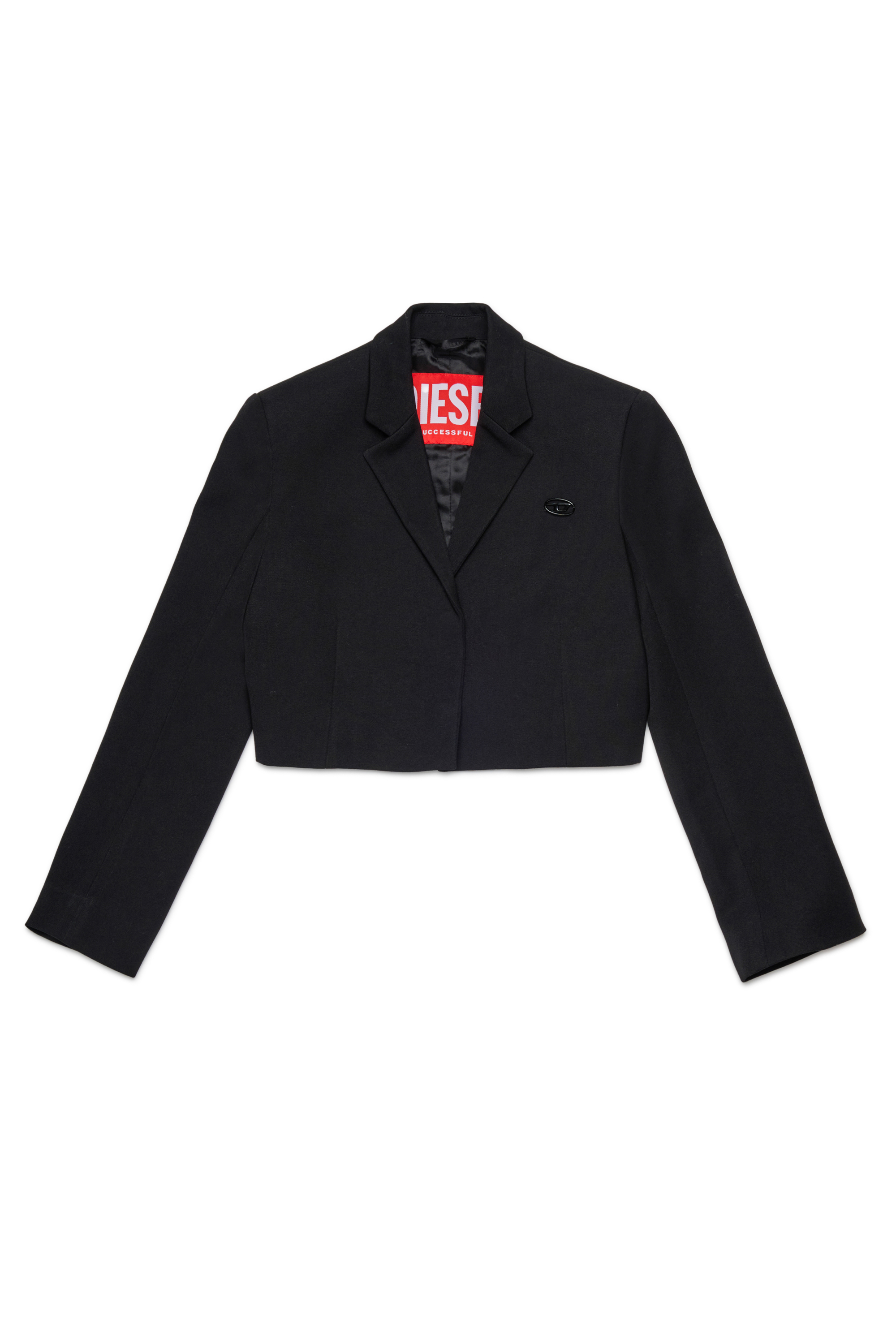 Diesel - JGMILLAP1, Veste courte avec revers Femme in Noir - 1