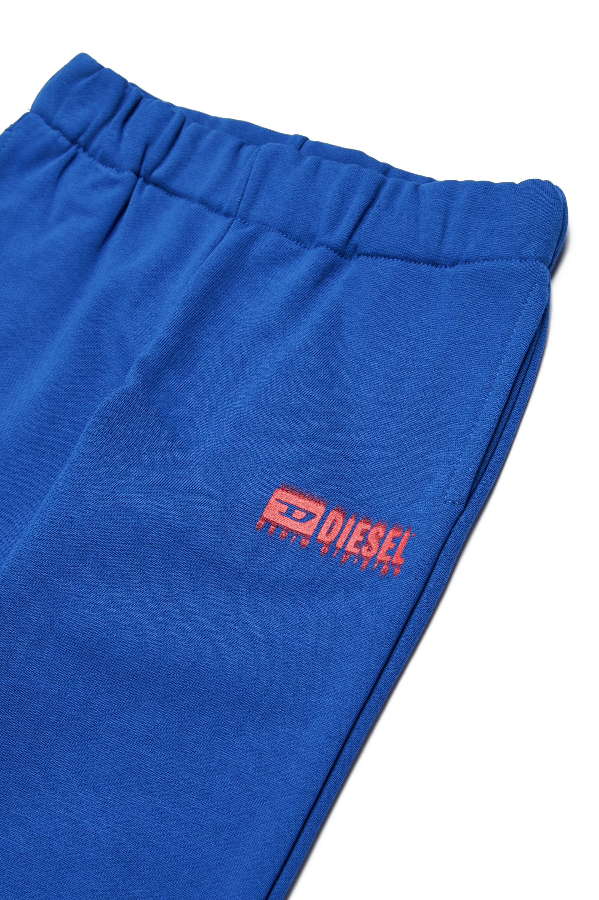 Diesel - PBASEB, Mixte Pantalon de survêtement avec logo taché in Bleu - Image 3