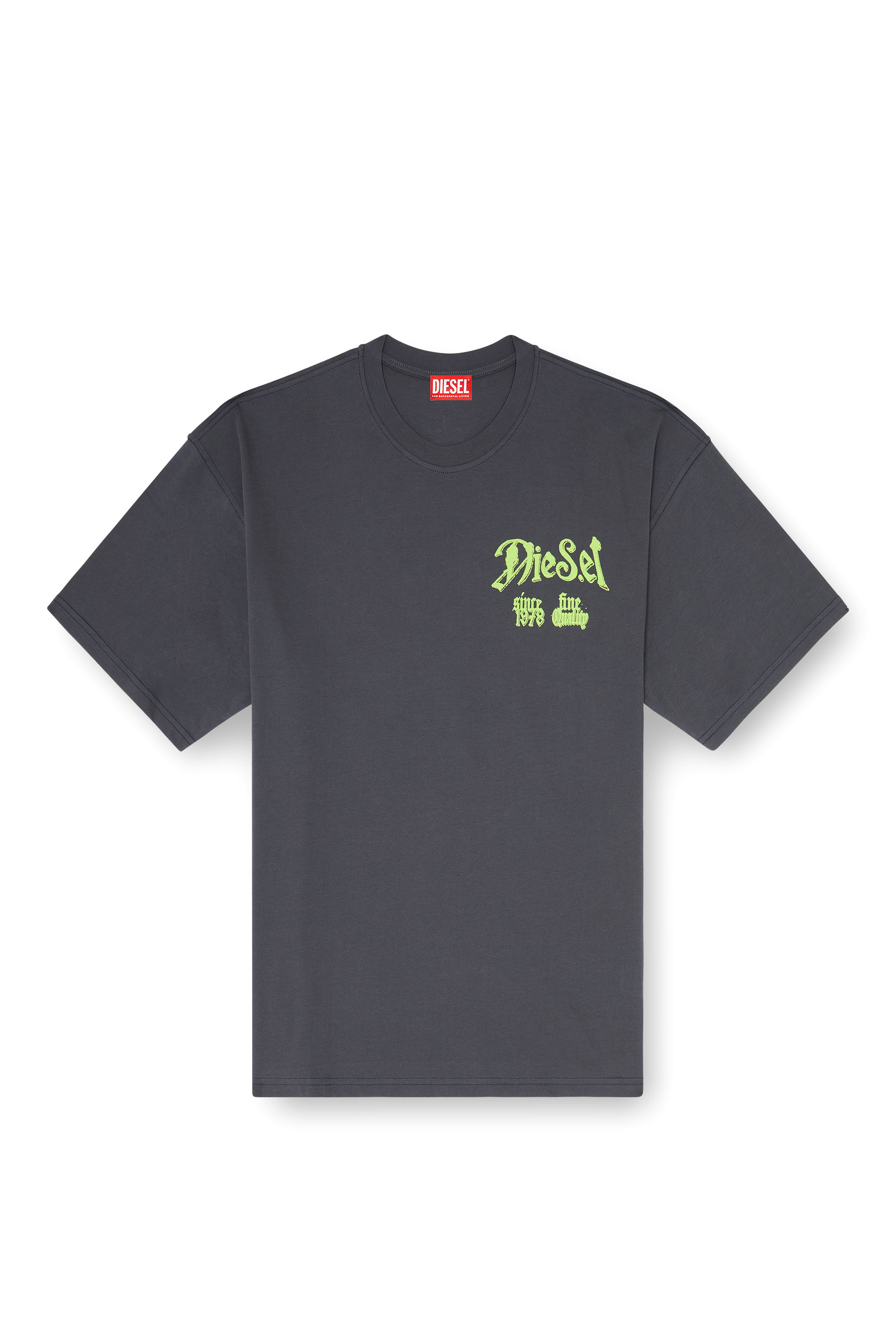 Diesel - T-BOXT-AA2, T-shirt en coton avec motif floqu&eacute; Homme in ToBeDefined - 2