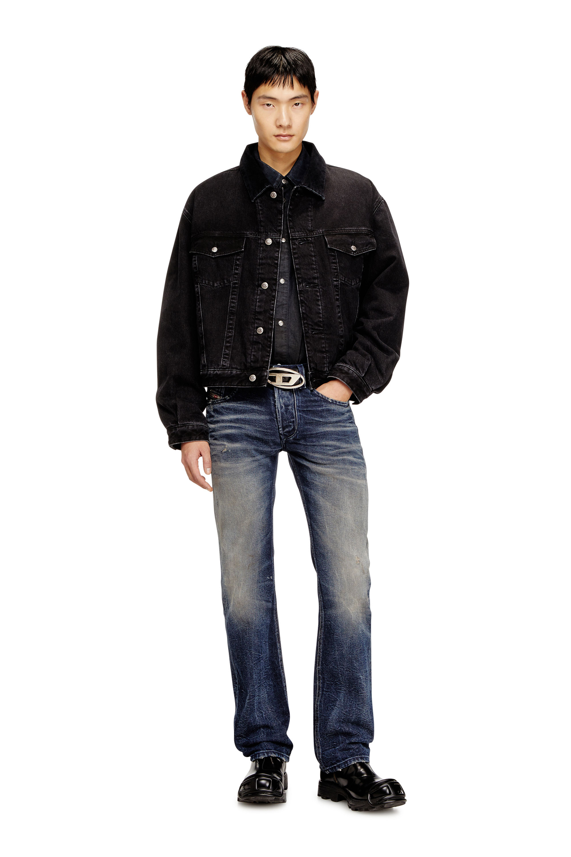 Diesel - Regular Jeans 1985 Larkee 09N57 Homme, Bleu Foncé - Image 1