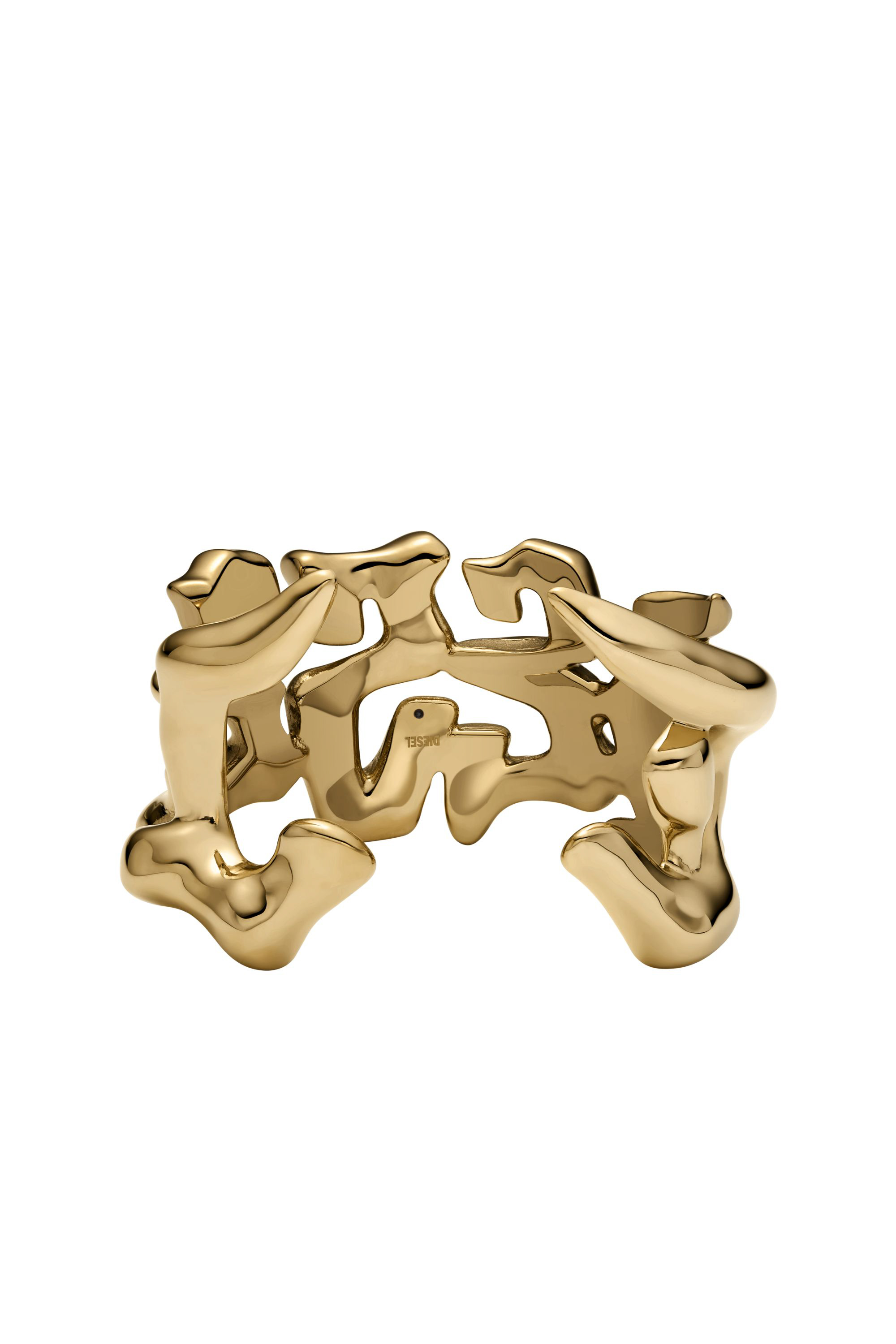 Diesel - DX1660710 JEWELLERY, Bracelet manchette en acier inoxydable Mixte in Dor&eacute; - 2