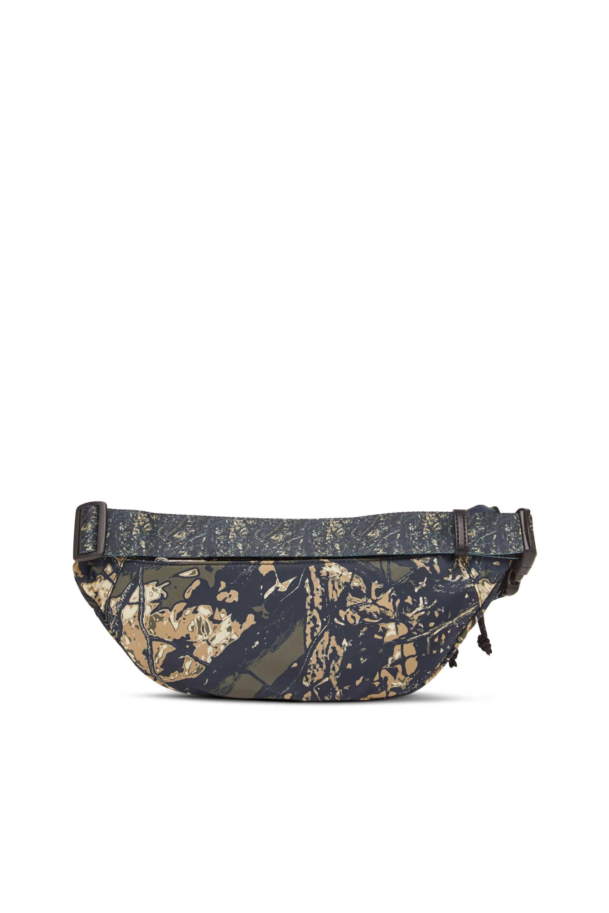 Diesel - D-PACK BELTBAG X, Man's D-Pack-Belt bag in camo-print fabric in Military Green - 2