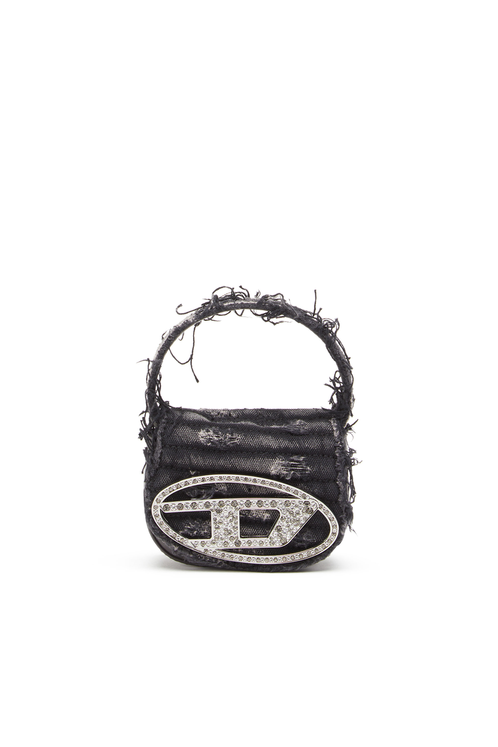 Diesel - 1DR XS, 1DR XS - Mini sac iconique en toile avec cristaux Femme in Noir - 2