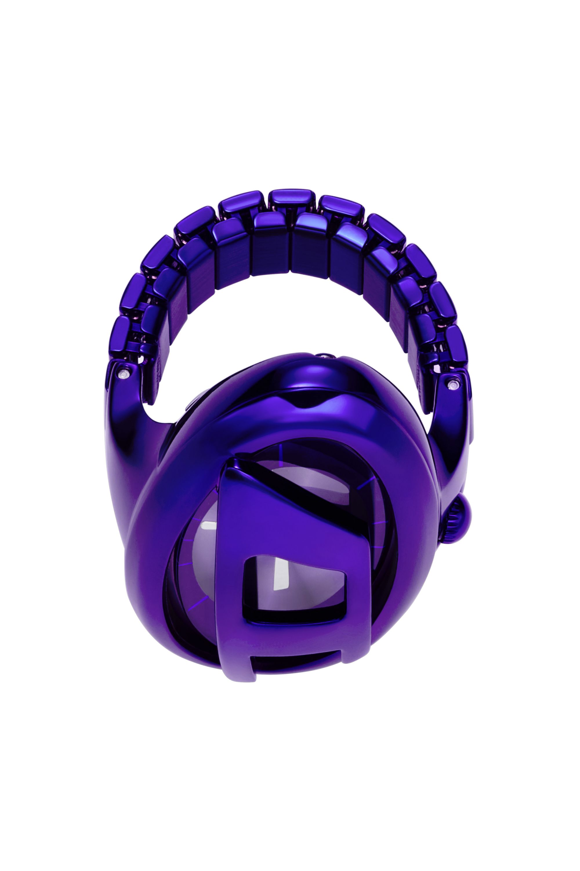 Diesel - DZ5624 WATCH, Bague montre D-Era en acier inoxydable violet Femme in Bleu - 3