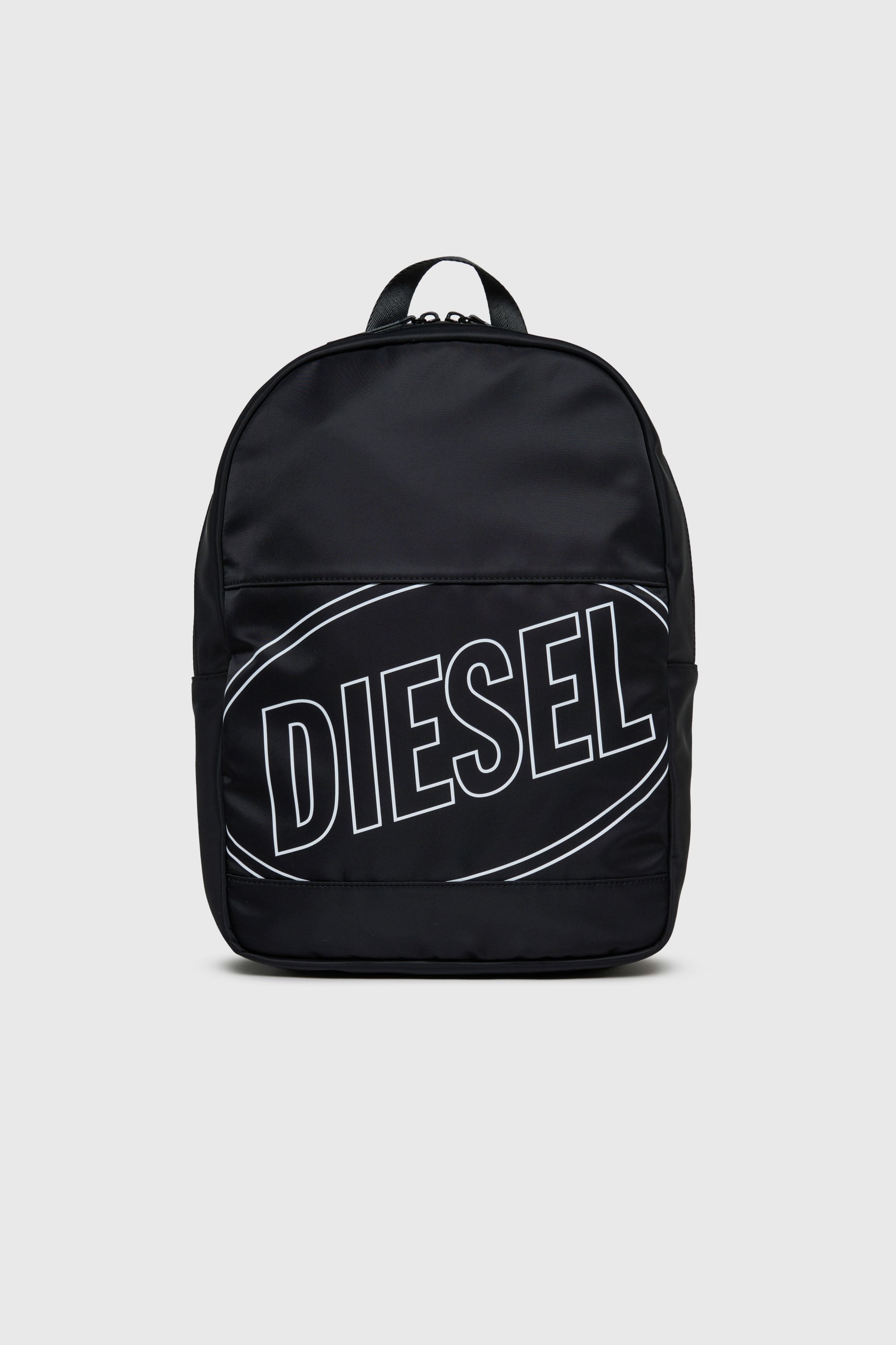 Diesel - WCIRCLE, WCIRCLE - Sac &agrave; dos en nylon avec logo imprim&eacute; Homme in Noir - 1
