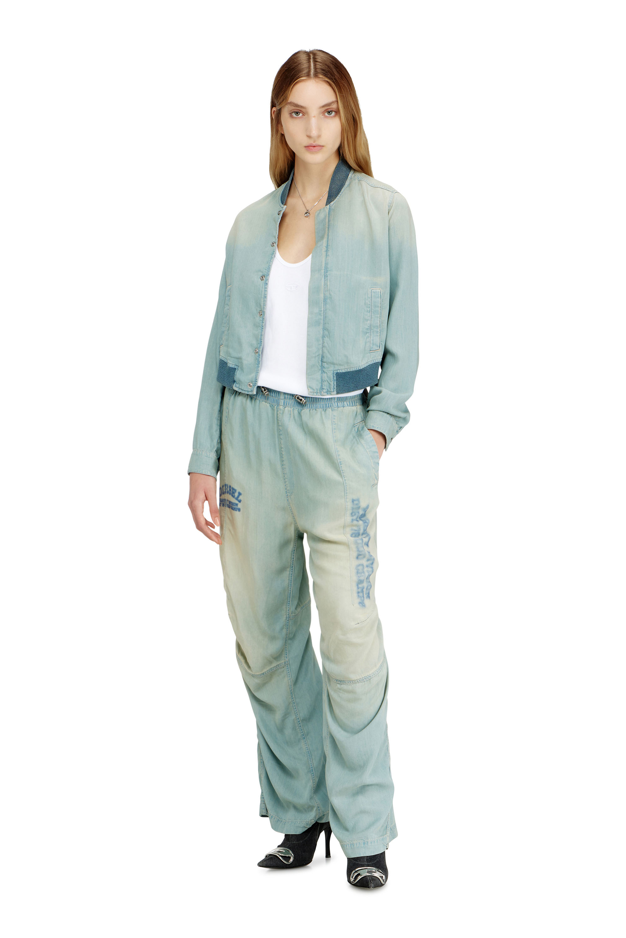 Diesel - Relaxed Jeans D-Pari 0ADCF Mixte, Bleu Clair - Image 5