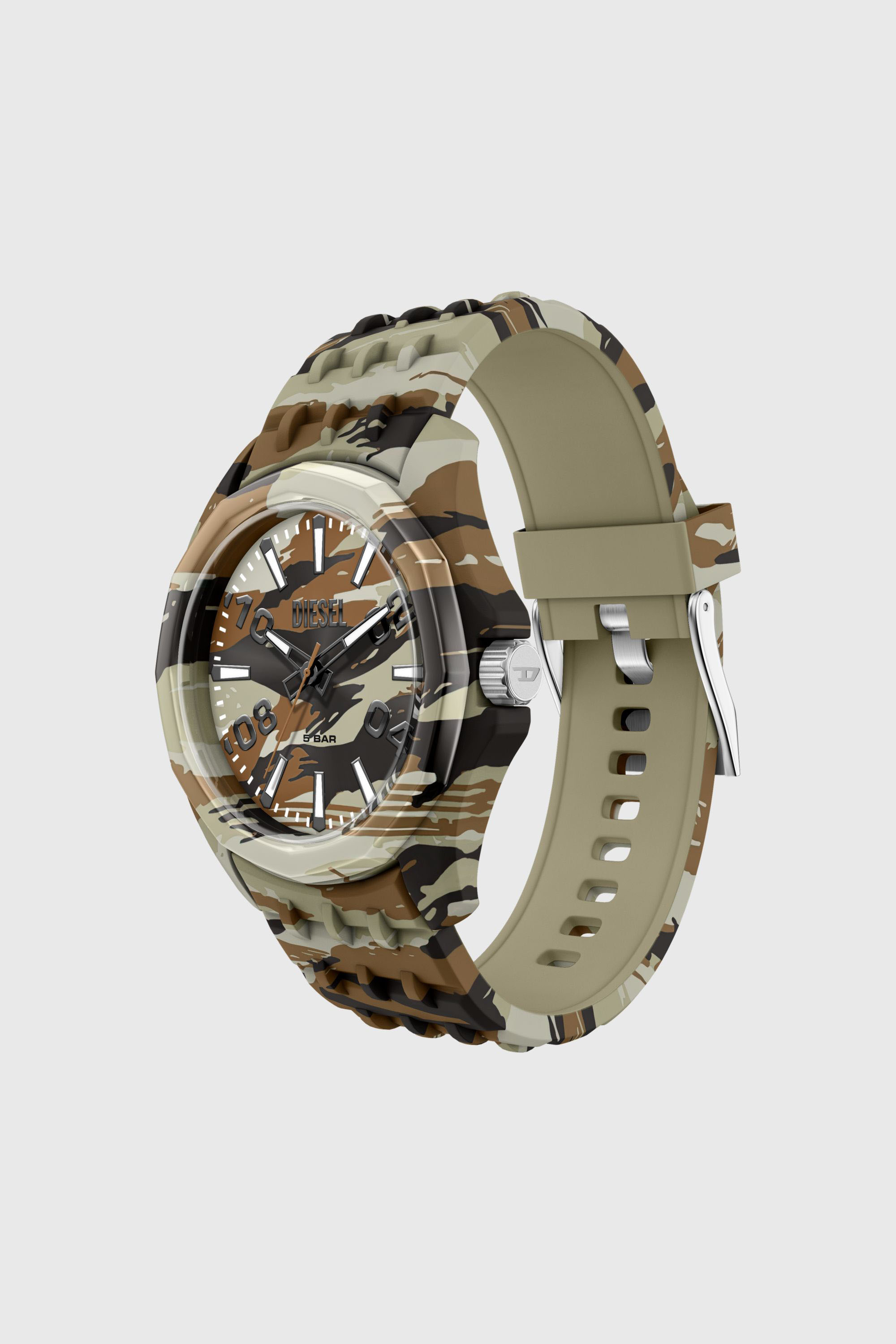 Diesel - DZ2242 WATCH, Montre Stinger camo de silicone Homme in Polychrome - 2