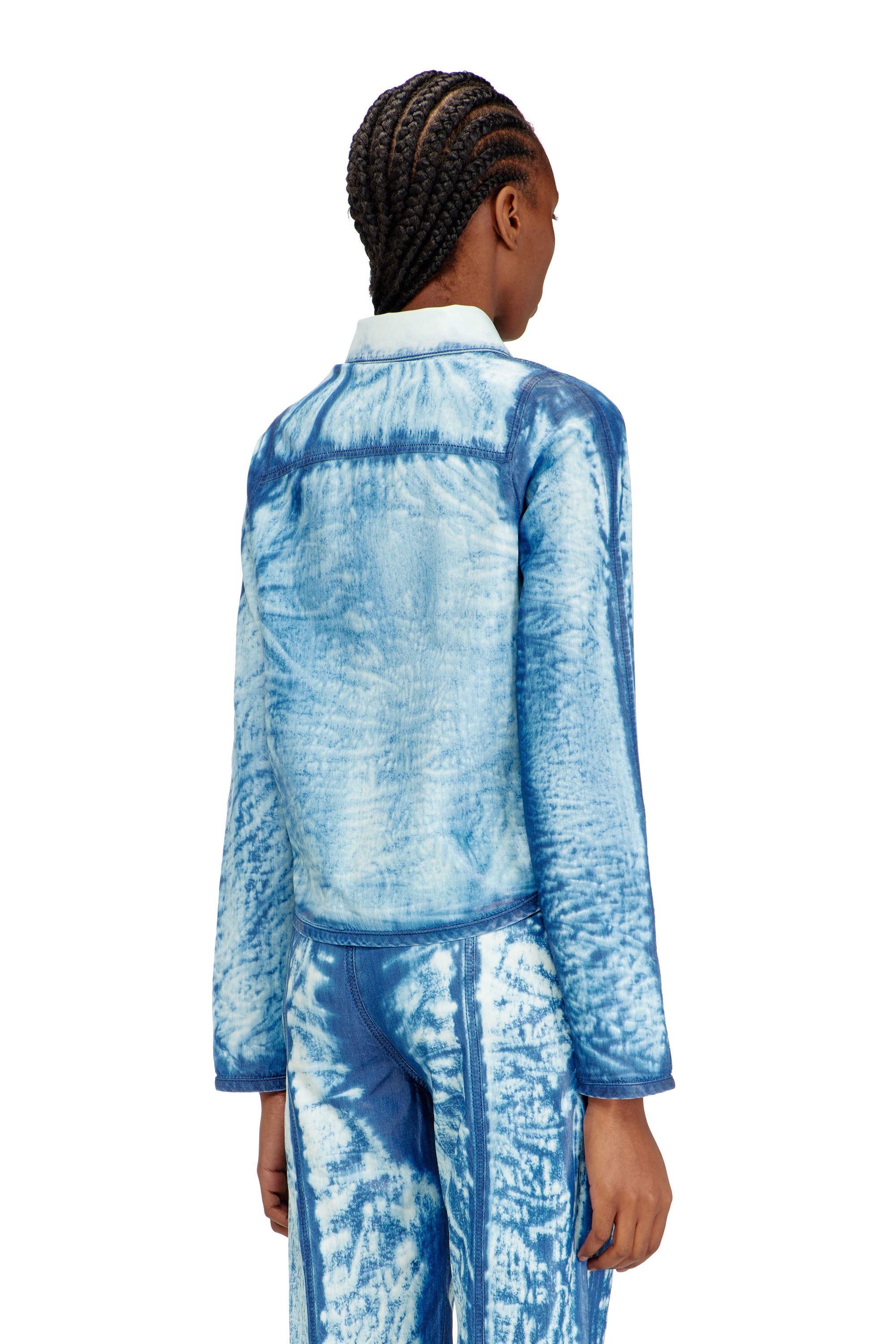 Diesel - DE-LYRIA-FSI, Chemise en denim Lyocell &agrave; effet X-Ray Femme in Bleu - 4