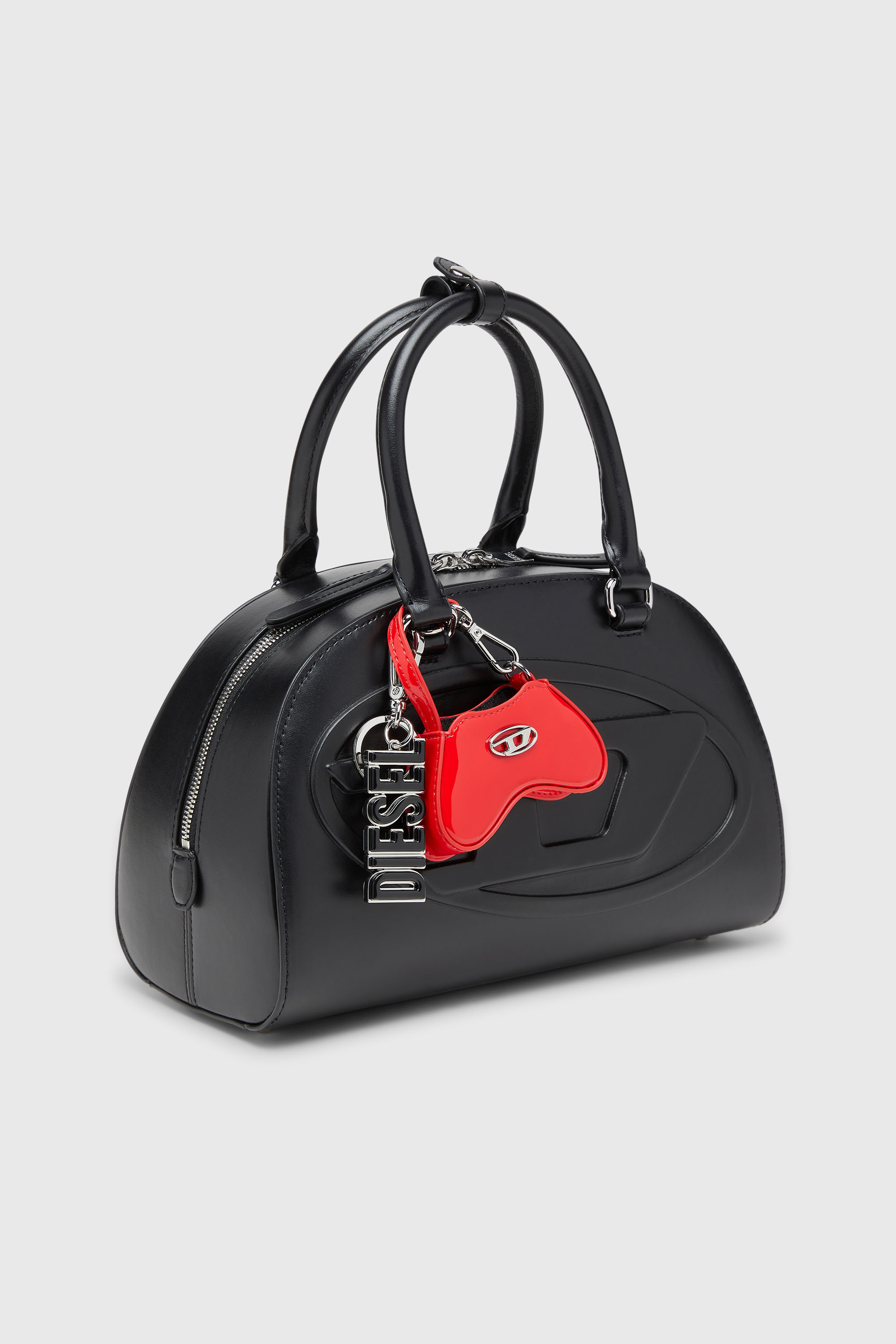 Diesel - 1DR DOME CROSSBODY, 1DR Dome-Petit sac bowling en cuir Femme in Noir - 7