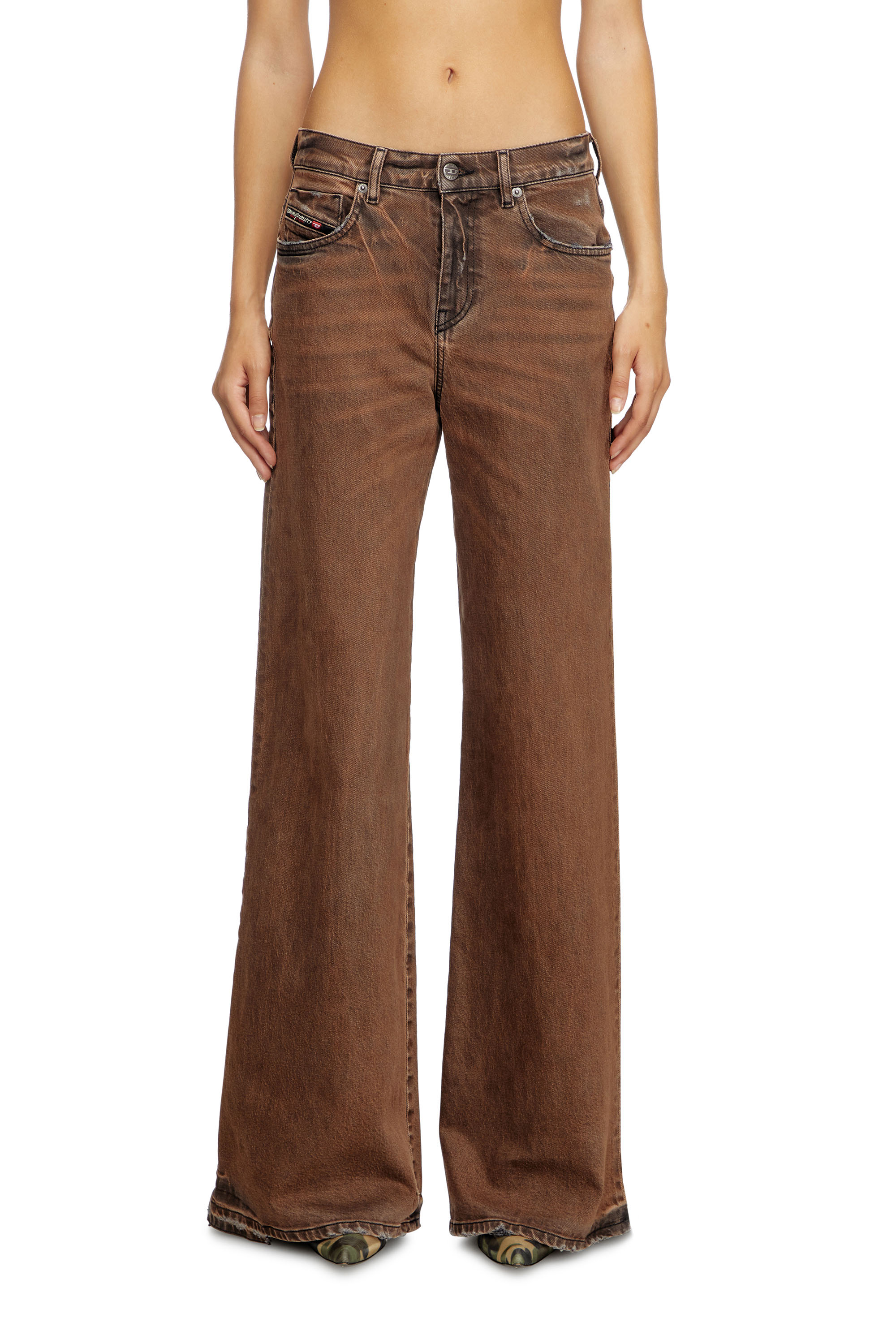 Diesel - Flare Jeans 1978 D-Akemi 09L24 Femme, Marron - Image 3