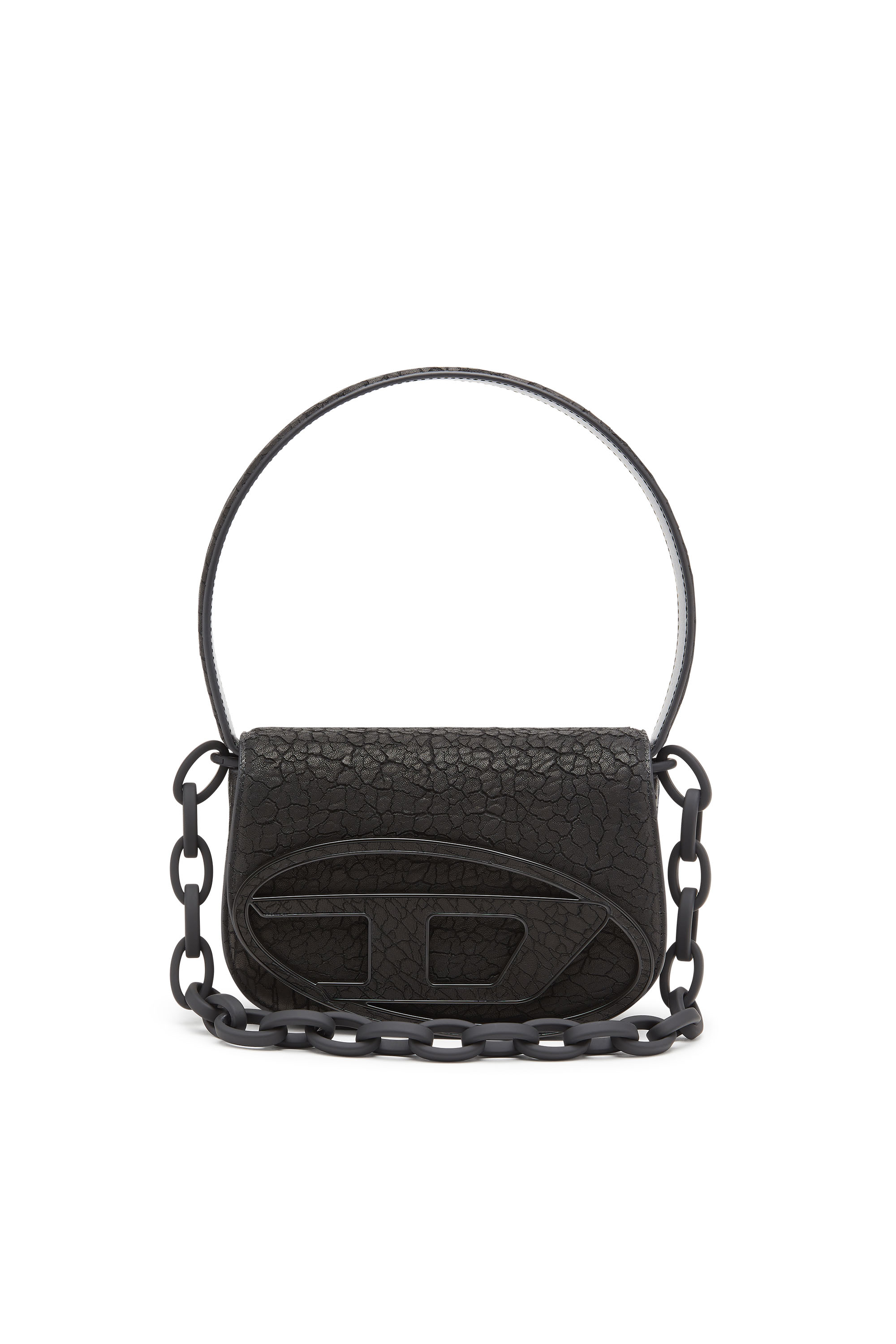 Diesel - 1DR, 1DR-Sac à bandoulière iconique en cuir aride Femme in Noir - 1