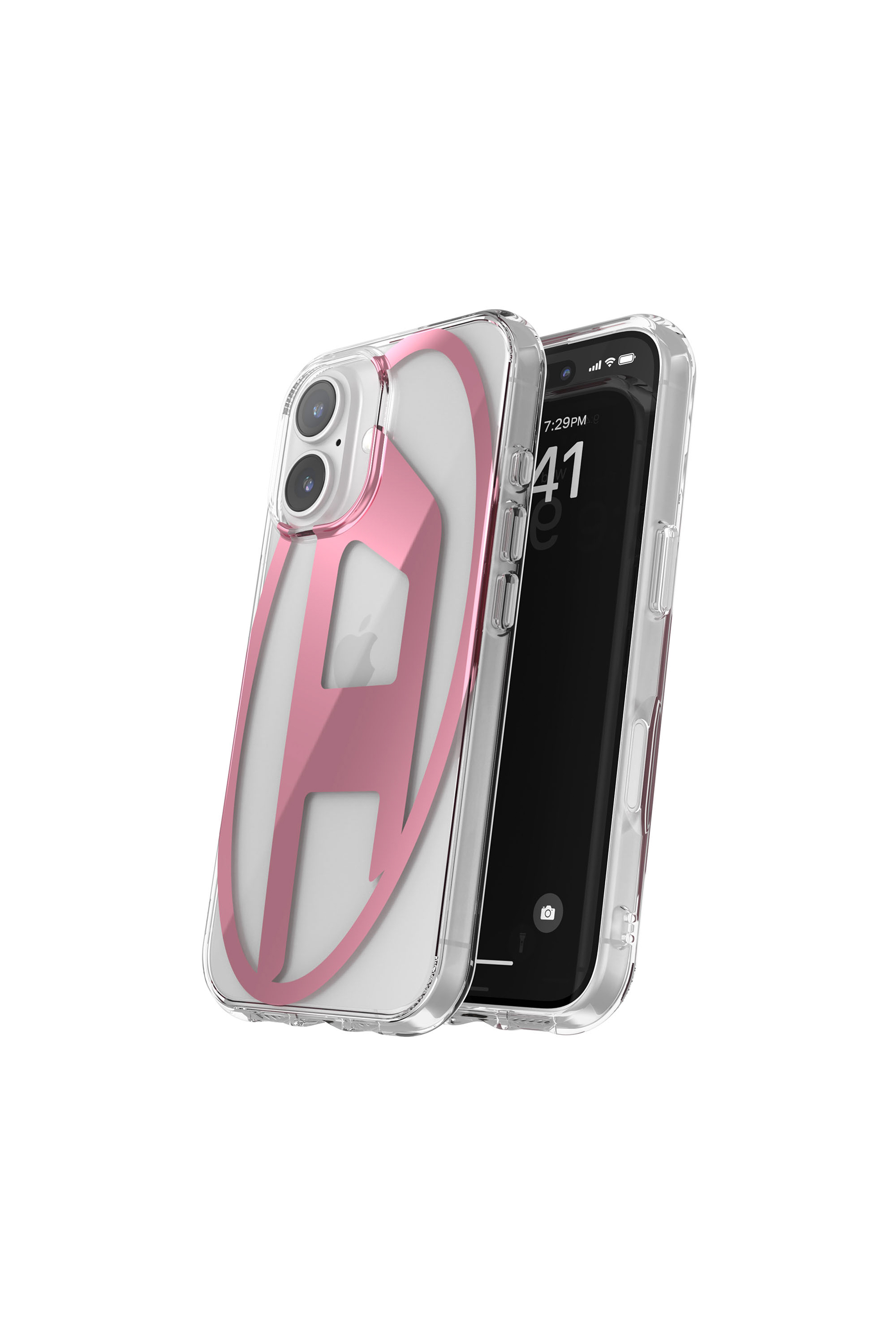 Diesel - 60143 AOP CASE, Coque miroir pour iP 16 Mixte in Rose - 2