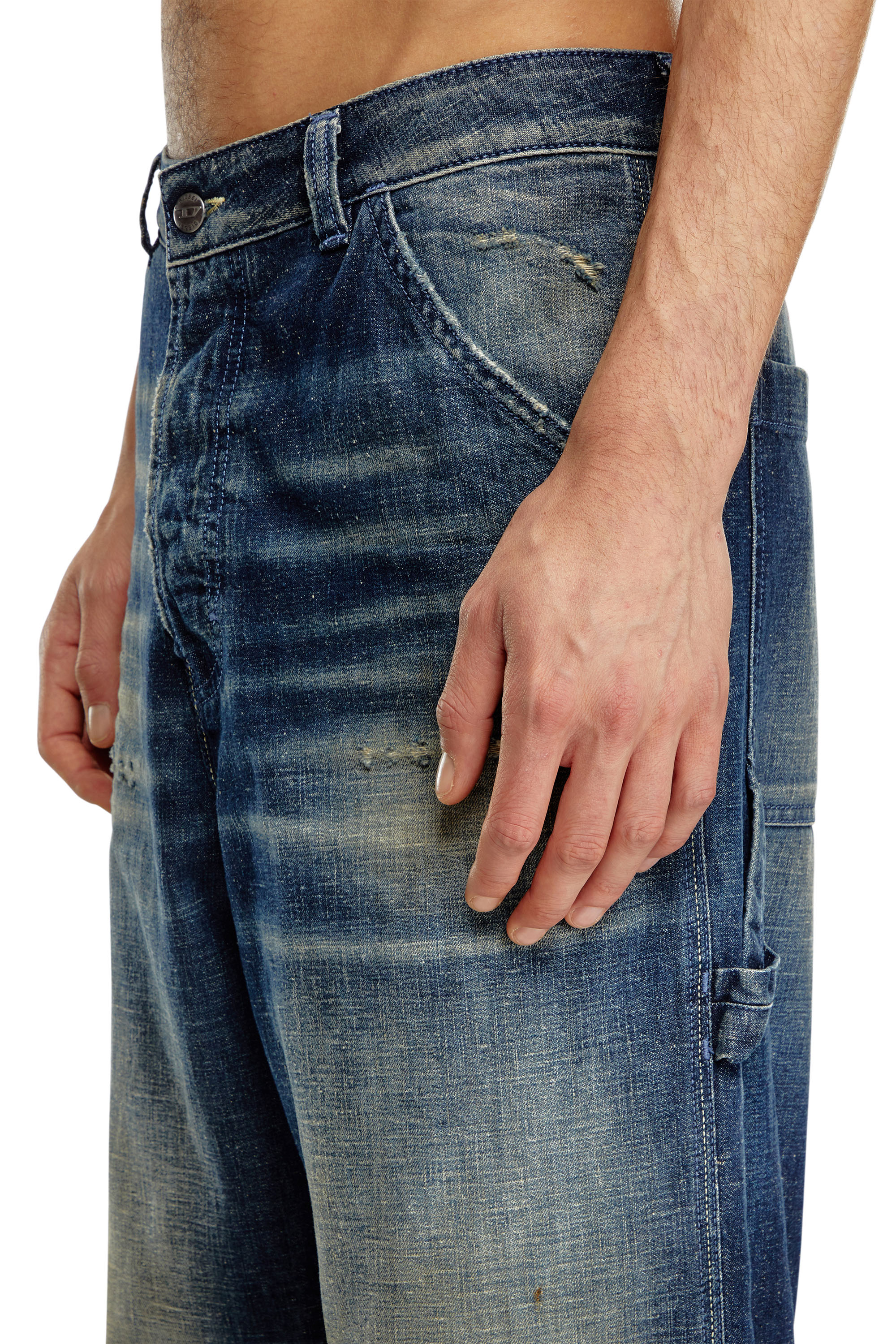 Diesel - Straight Jeans D-Livery 09J91 Homme, Bleu Foncé - Image 5