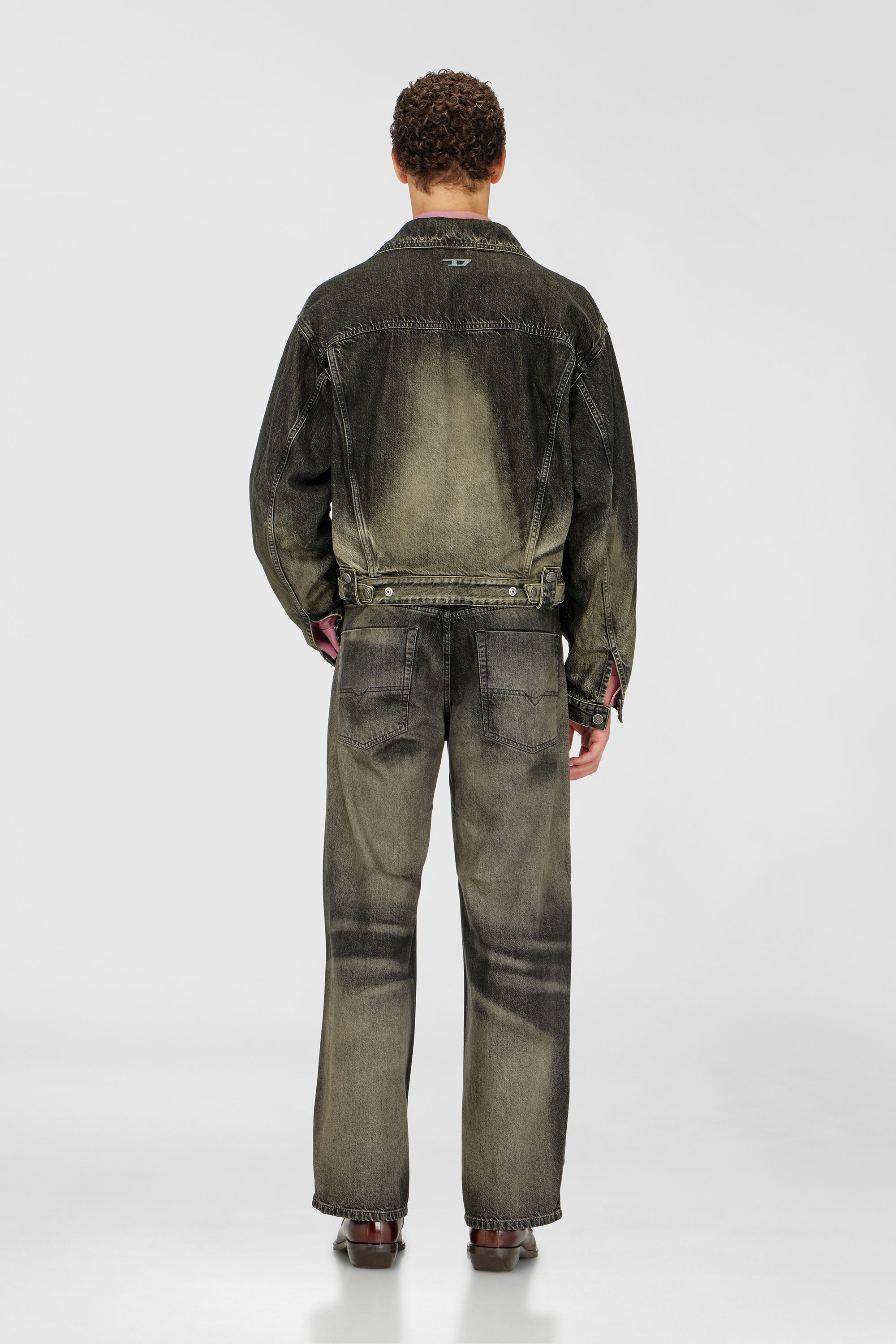 Diesel - Relaxed Jeans 1982 D-Hakou 09R33 Mixte, Noir/Gris fonc&eacute; - Image 3