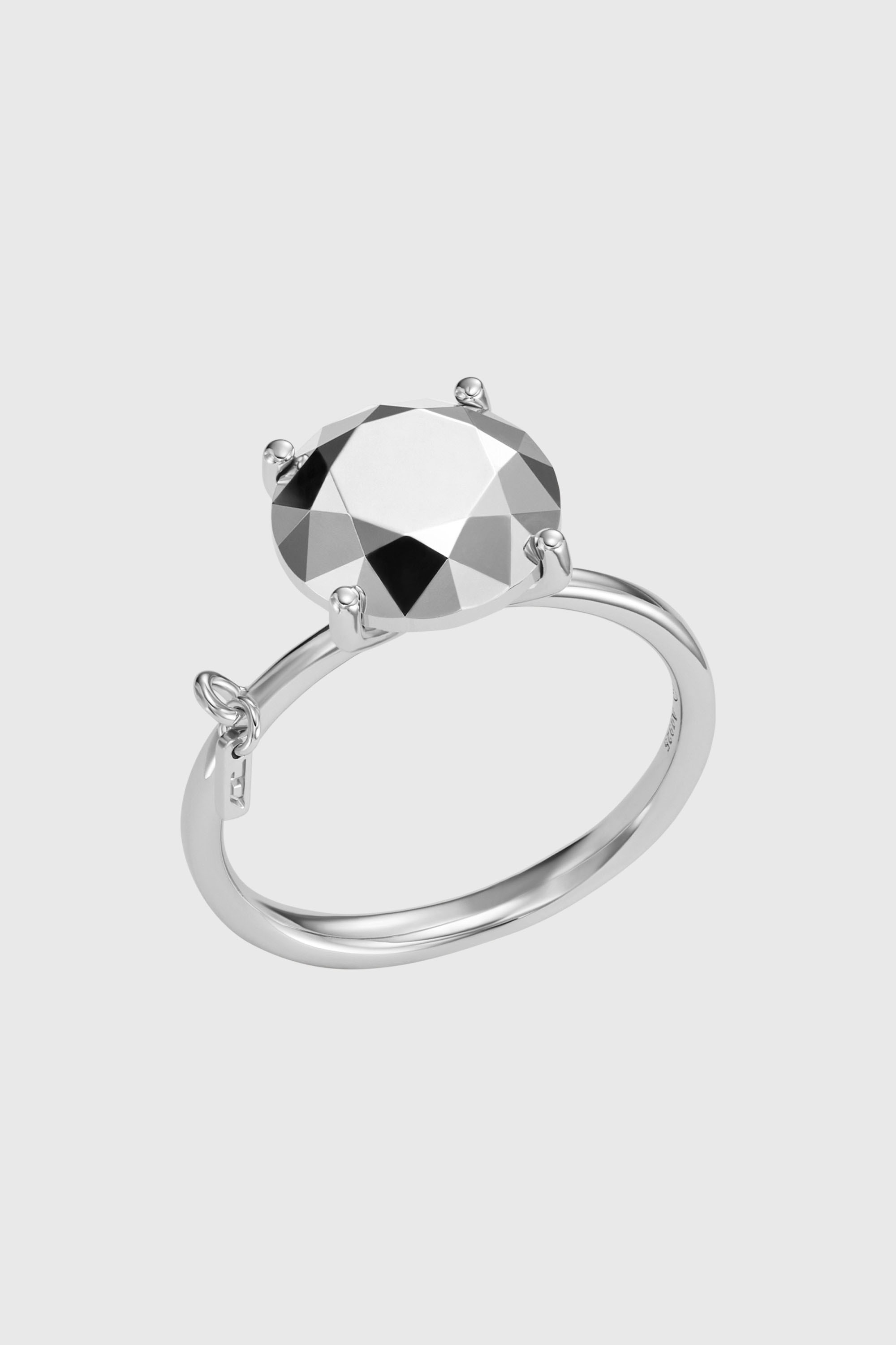 Diesel - DL1353040 STERLING SILVER JEWEL, Bague en argent sterling taille diamant Mixte in Gris argent&eacute; - 1