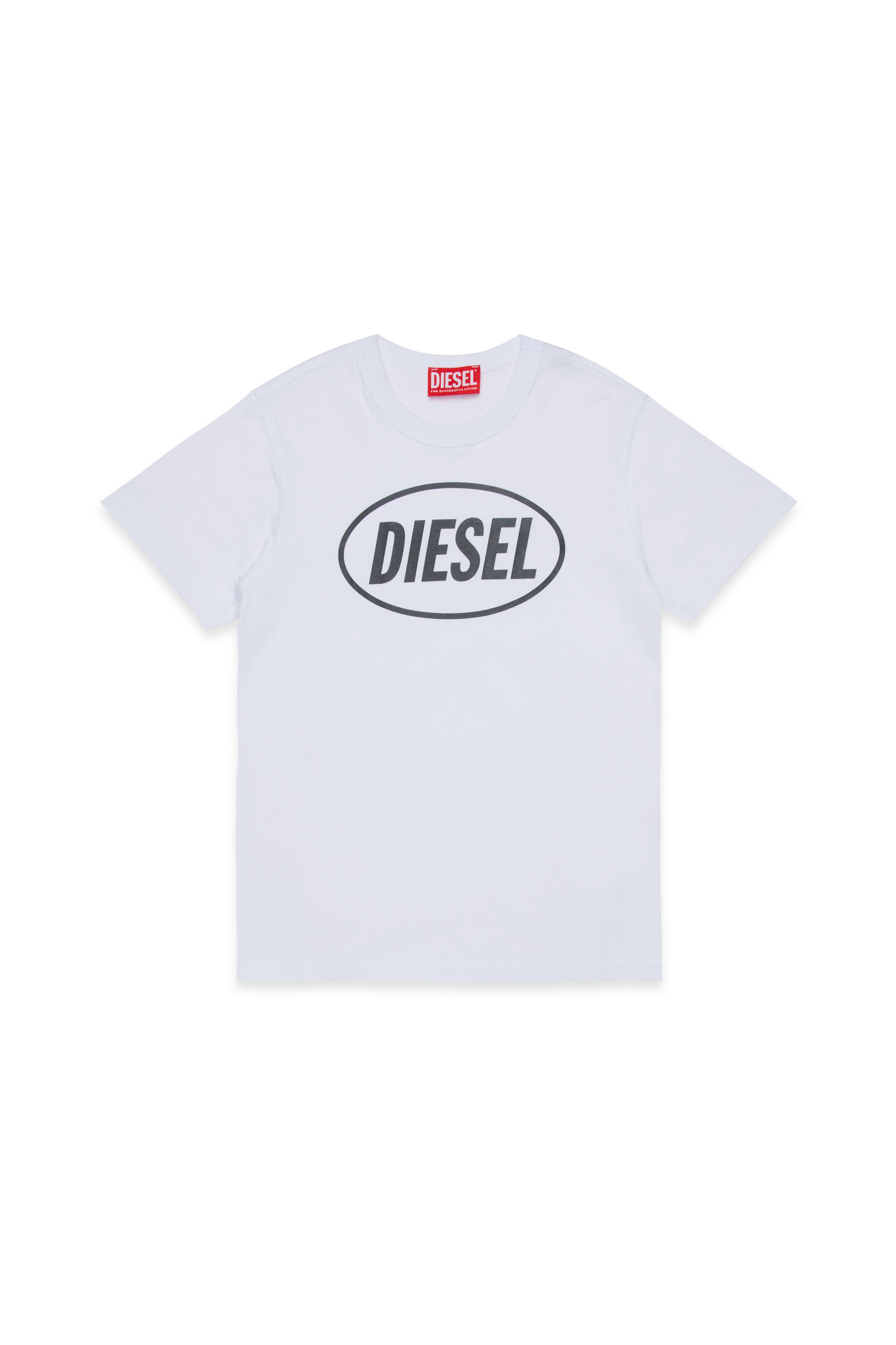 Diesel - TUNDRA, T-shirt en coton avec logo Homme in Blanc - 1