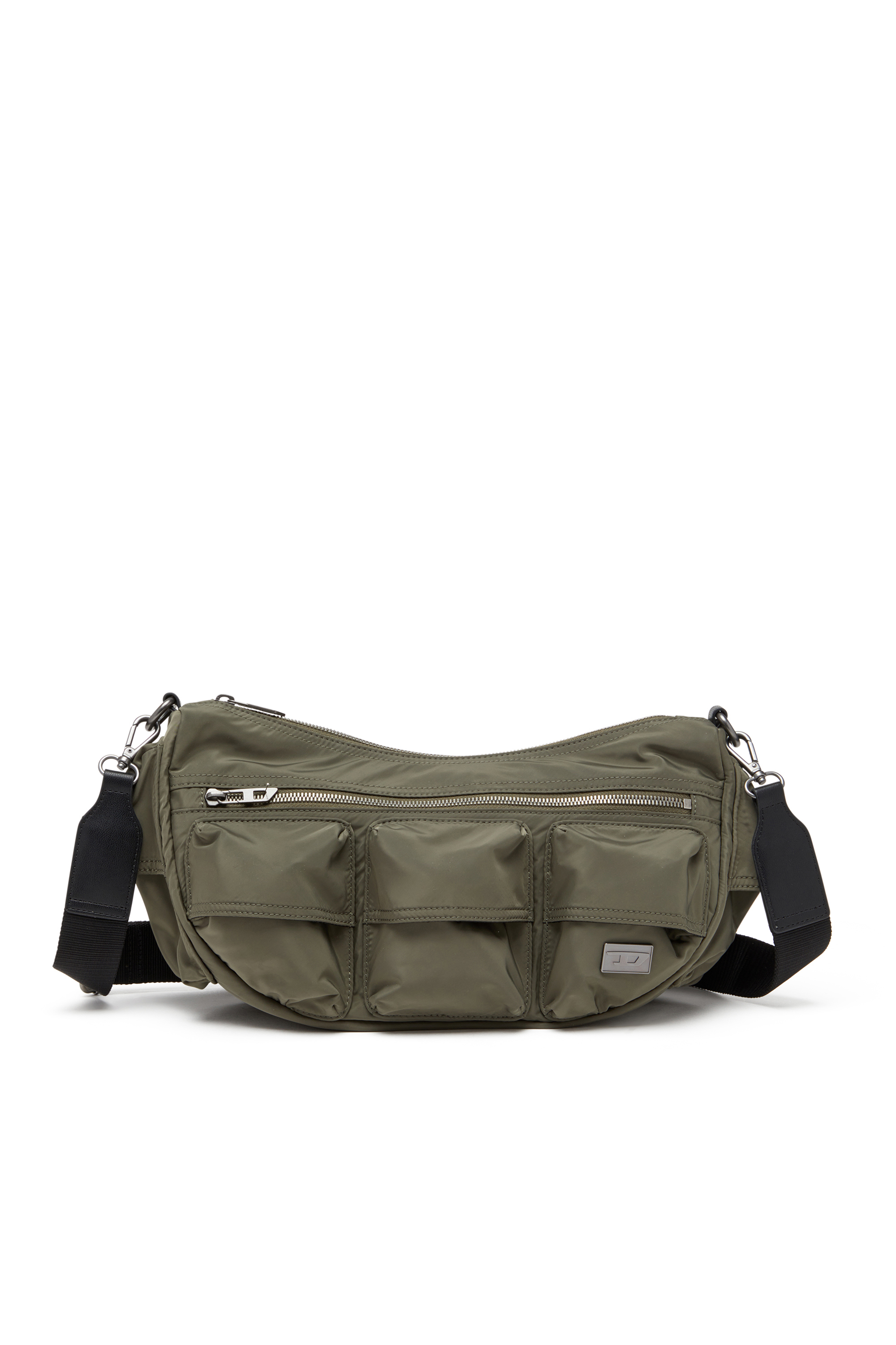 Diesel - MULTI-PKTS SHOULDER BAG X, Multi-Pkts-Sac multipoche en étoffe utilitaire Mixte in Vert - 1