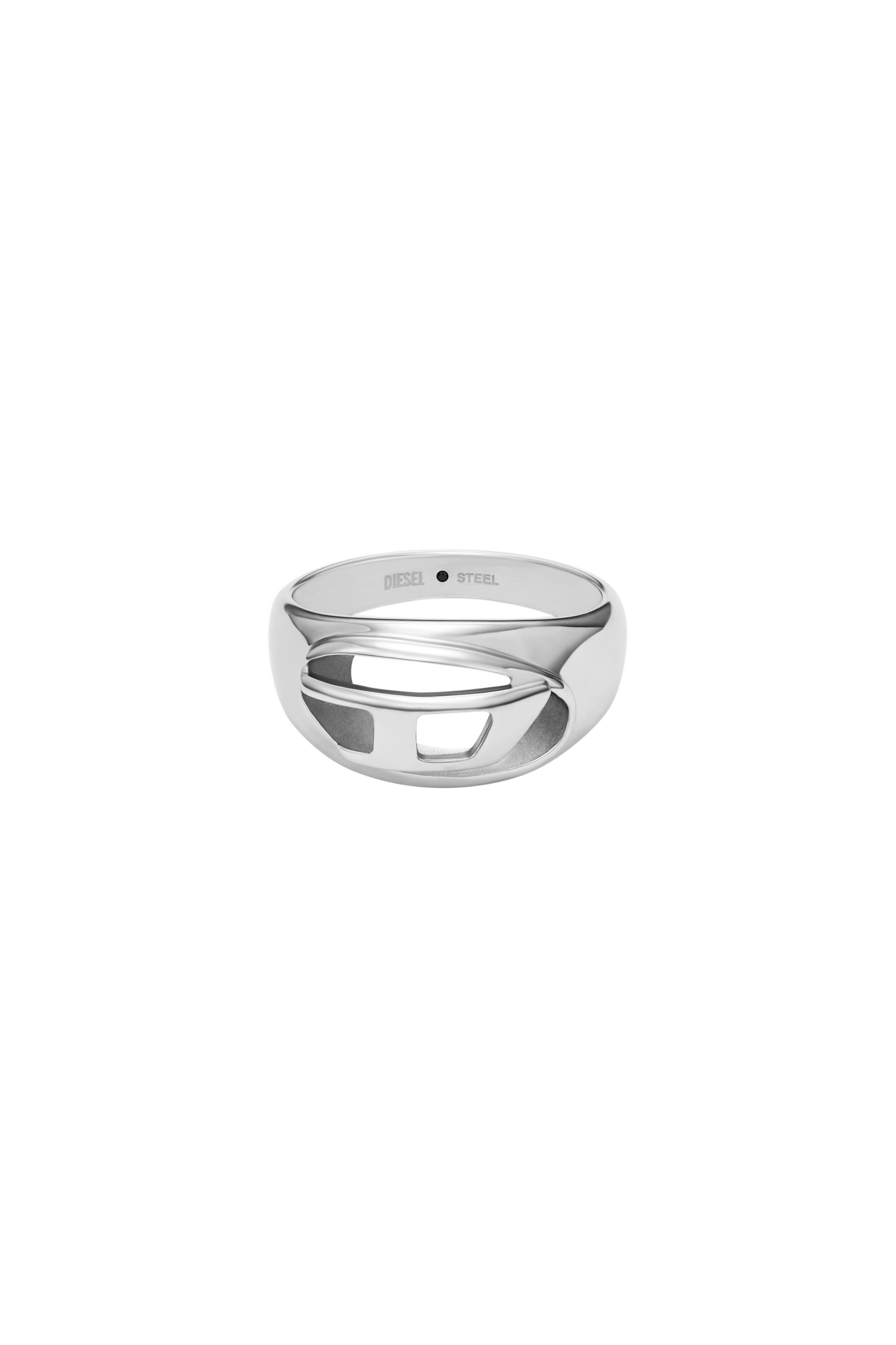 Diesel - DX1715040, Bague bande en acier inoxydable Mixte in Gris argent&eacute; - 2