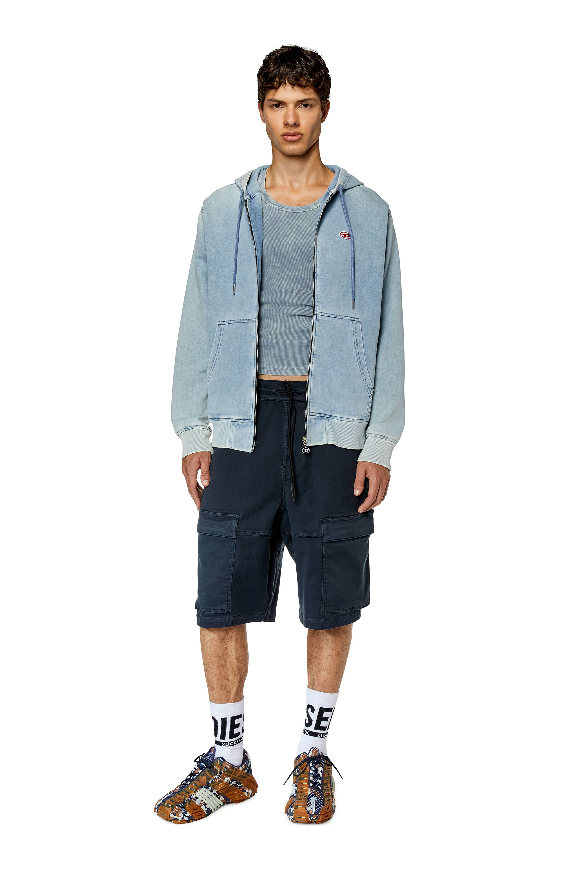 Diesel - D-KROOLEY-CARGO-SHORT JOGG, Dark Blue - Image 2