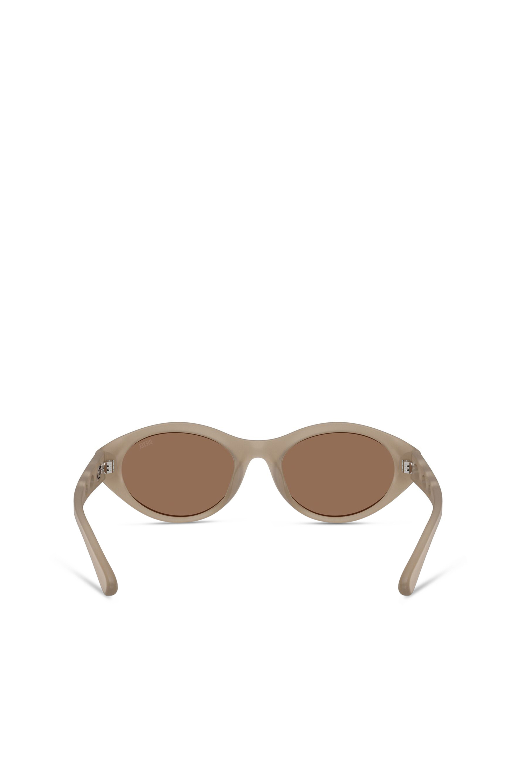 Diesel - 0DL3005U, Lunettes de soleil ovales Mixte in Beige - 3