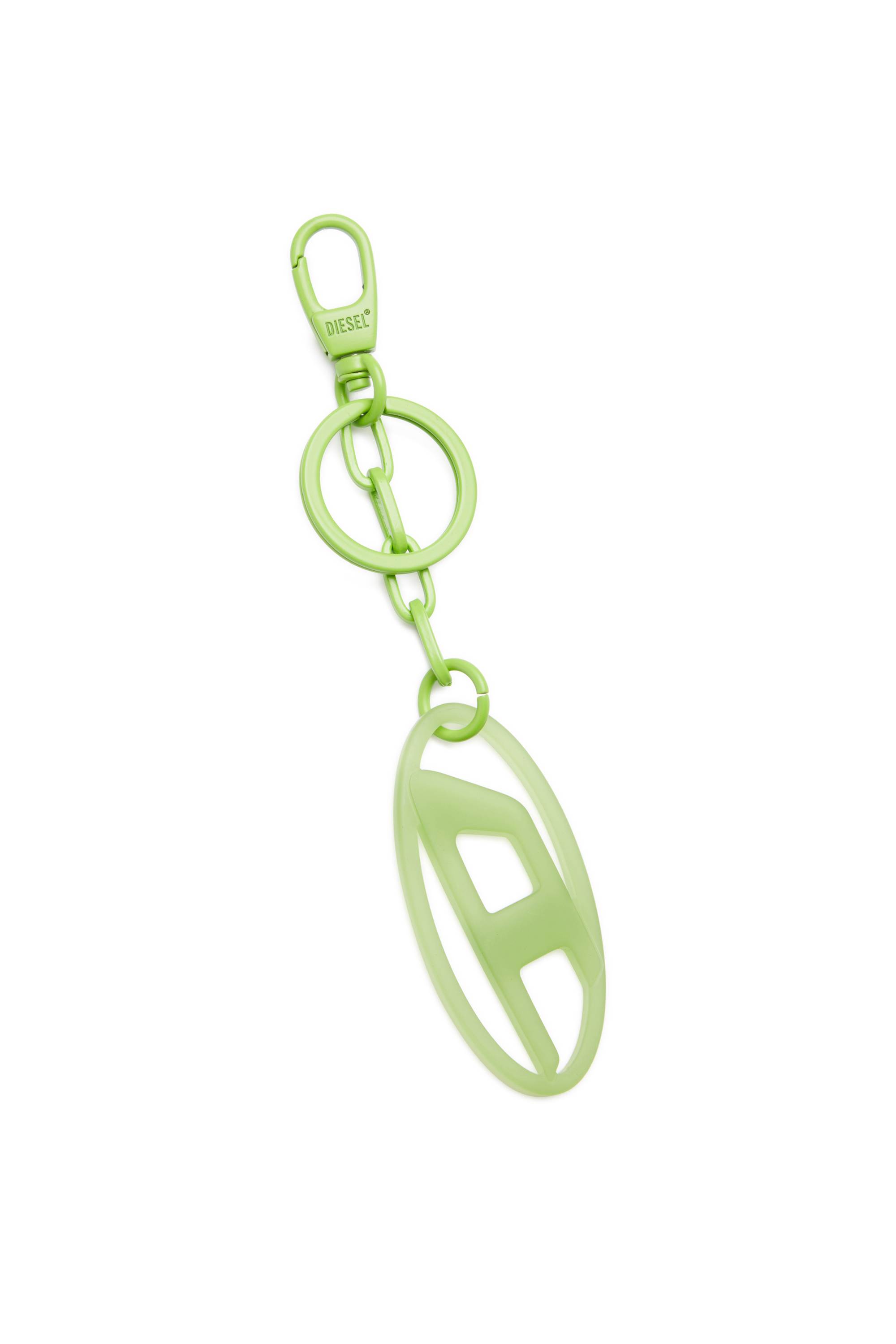 Diesel - OVAL D CHARM, Porte-cl&eacute;s/sautoir D ovale en m&eacute;tal et r&eacute;sine Mixte in Vert - 4