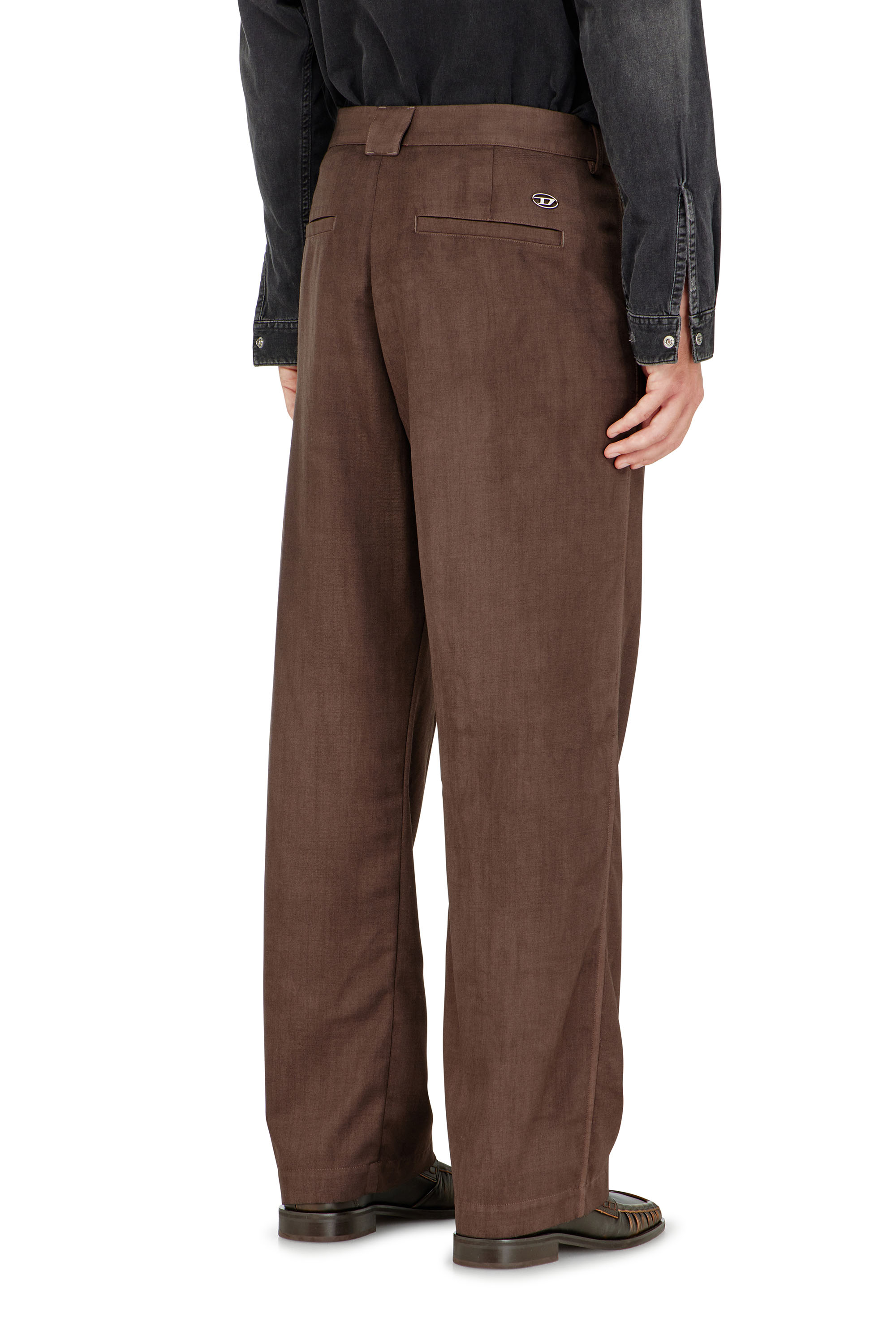 Diesel - P-HANT-CHINO-AECB, Pantalon chino en laine stretch l&eacute;g&egrave;re Homme in ToBeDefined - 4