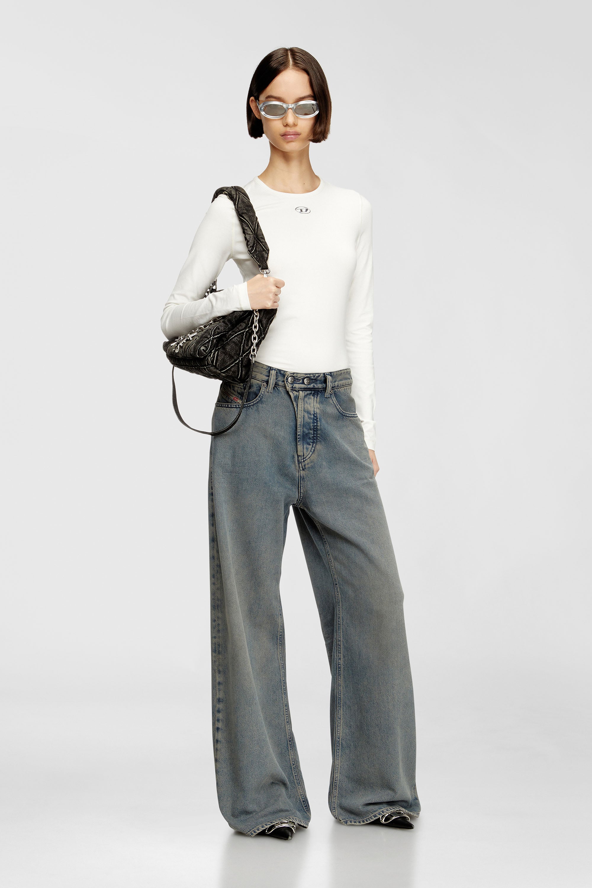 Diesel - Relaxed Jeans 1996 D-Sire 09N24 Femme, Bleu moyen - Image 1