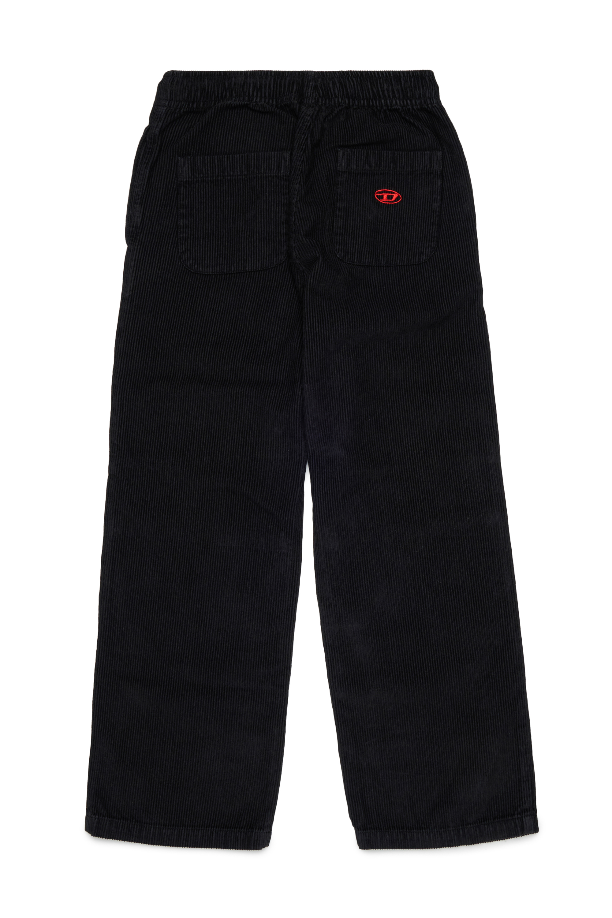 Diesel - PMILL, Pantalon en velours c&ocirc;tel&eacute; avec taille &agrave; coulisse Homme in Noir - 2