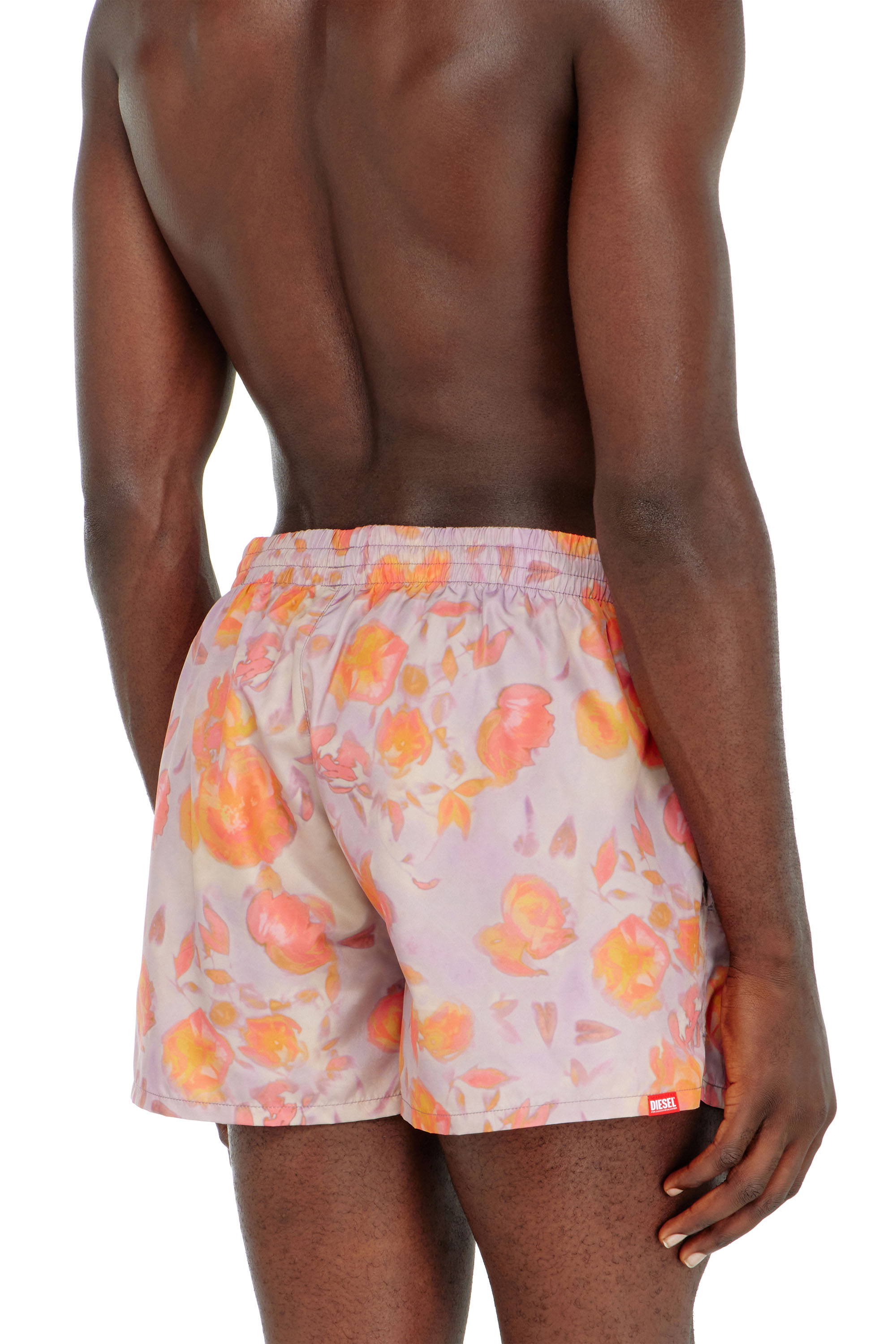 Diesel - OLLY-34-D-CORE, Short de bain m&eacute;tallis&eacute; &agrave; motif floral Homme in ToBeDefined - 4