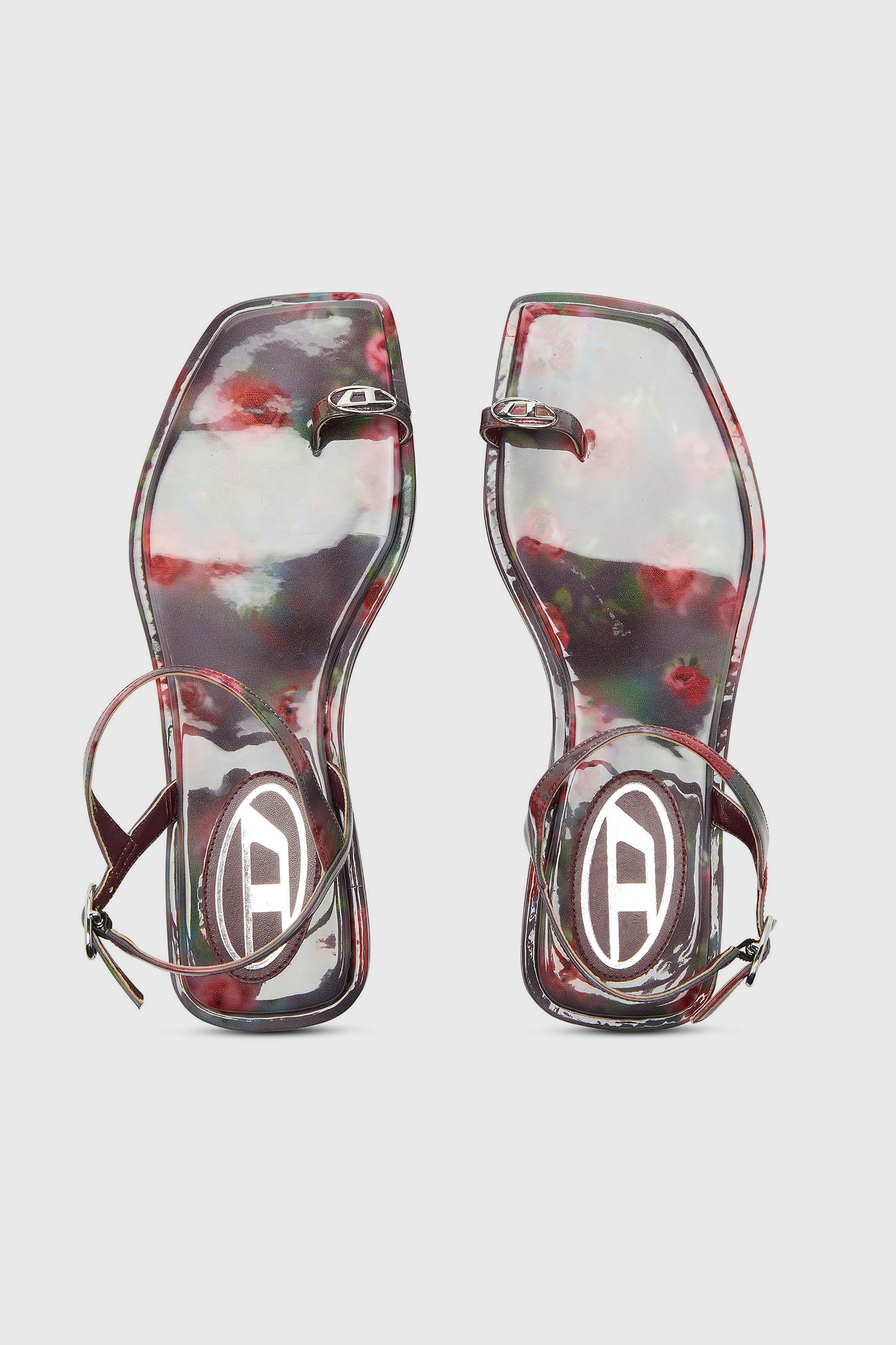 Diesel - D-AMBER INFRA 0, D-Amber - Sandales &agrave; imprim&eacute; int&eacute;gral Femme in Polychrome - 5