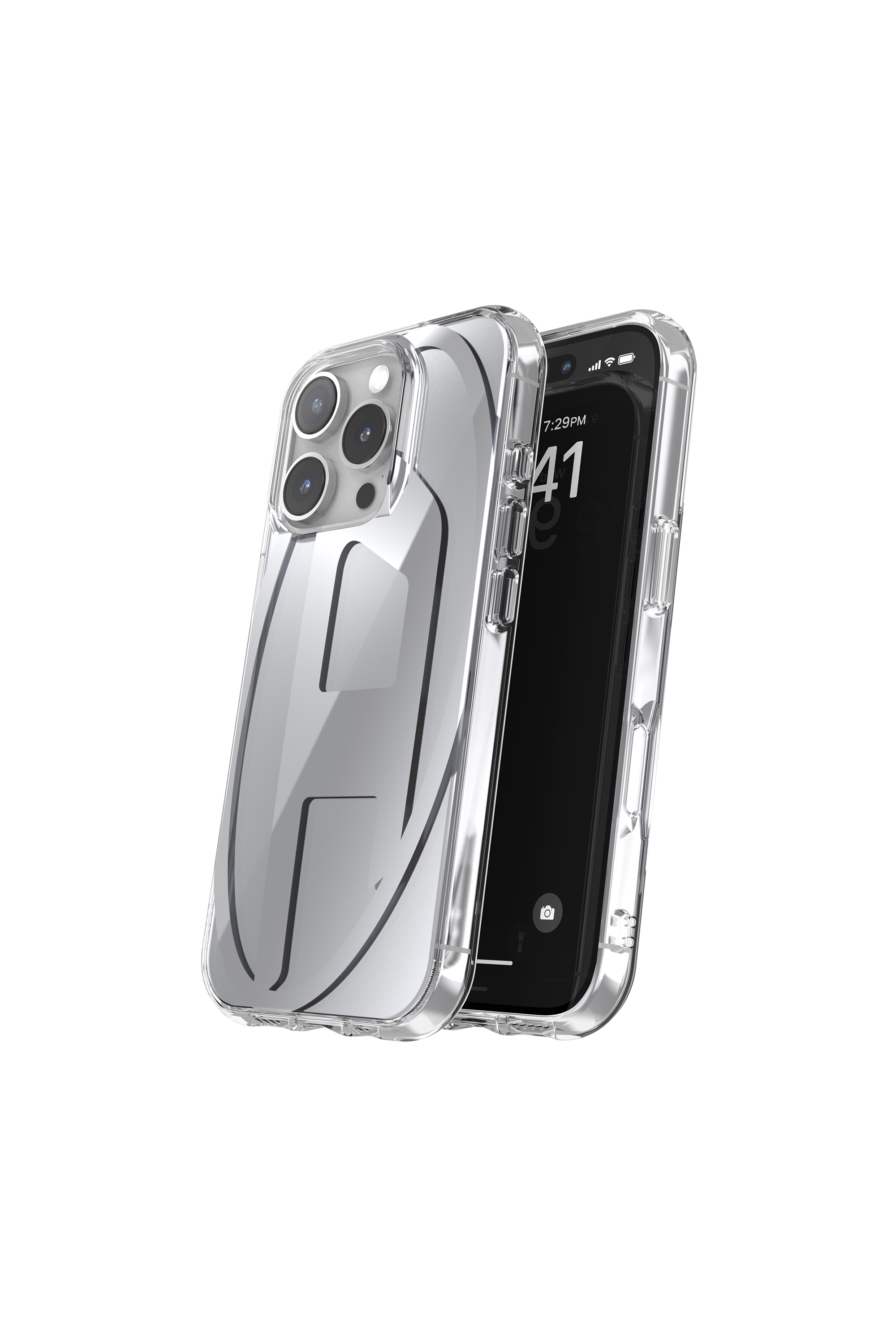 Diesel - 60160 AOP CASE, Coque miroir pour l'iP 16 Pro Mixte in Gris - 2
