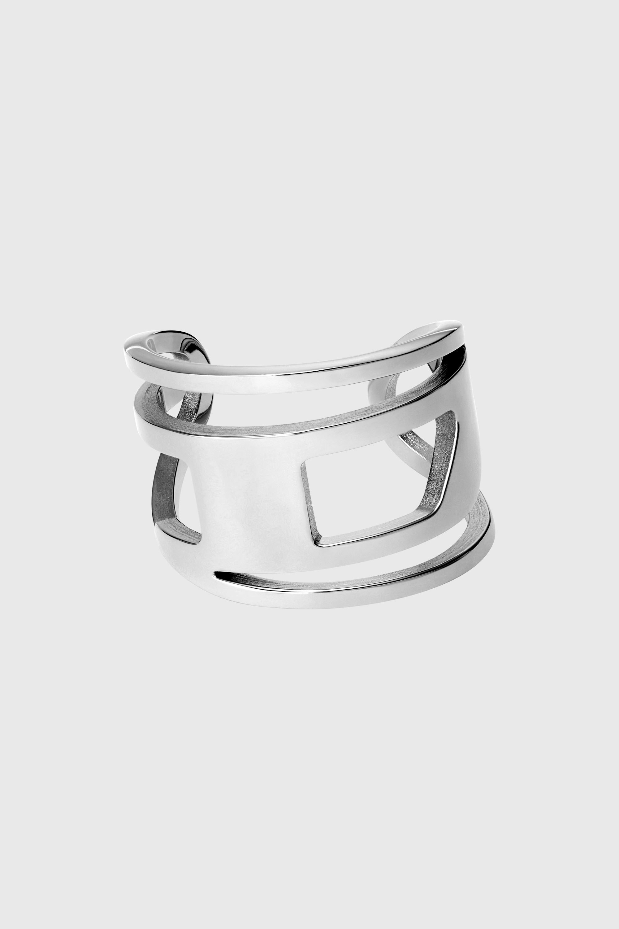 Diesel - DX1548040 JEWEL, Bague en acier inoxydable Mixte in Gris argent&eacute; - 2