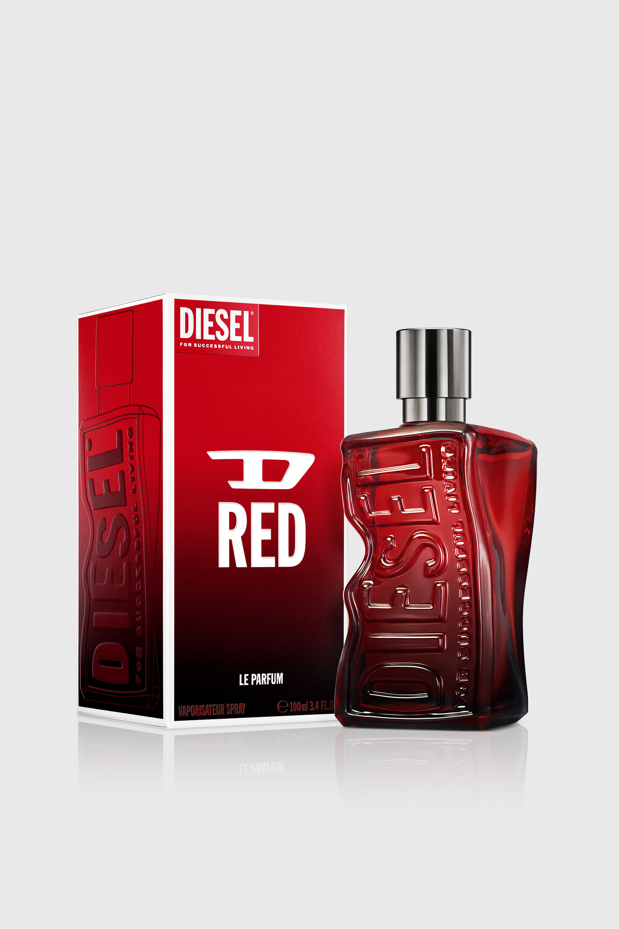 Diesel - LF123200 D RED EAU DE PARFUM INTENSE 100ML FRAGRANCE, D RED Le Parfum  100ml Homme in Rouge - 2