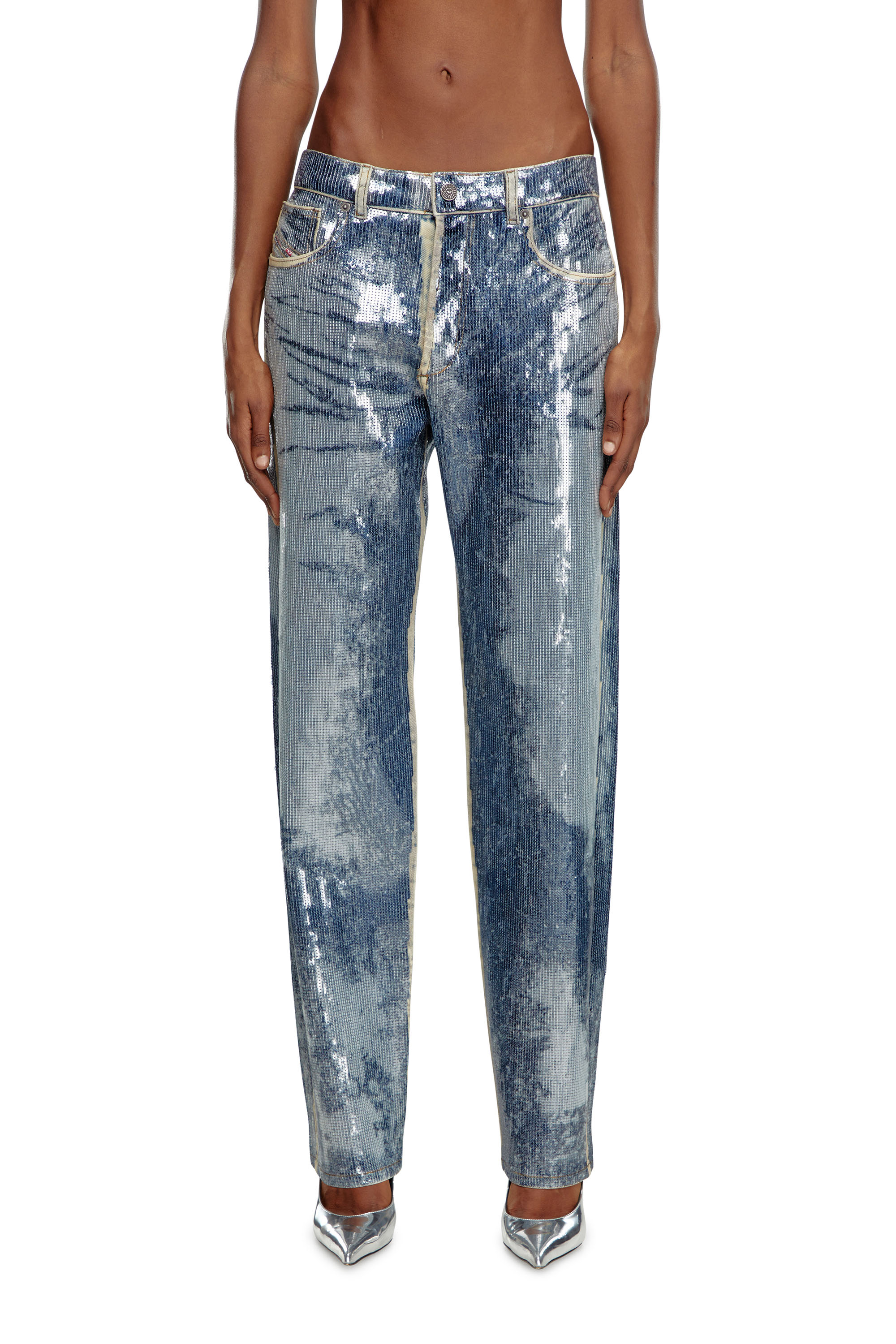 Diesel - Straight Jeans D-Ark 0PGAE Femme, Bleu moyen - Image 1