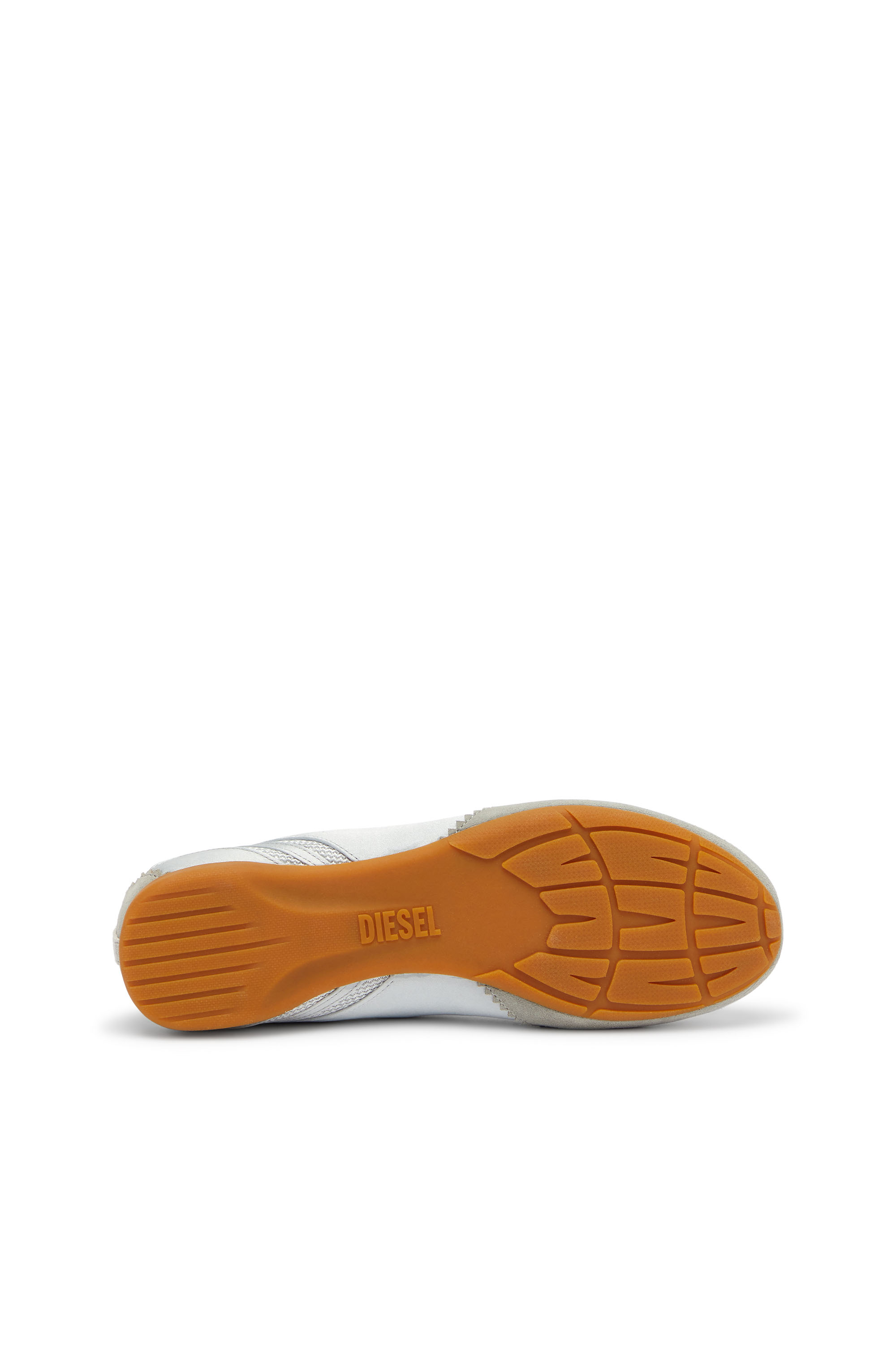 Diesel - D-MILE BALLERINA LACE UP II W, D-Mile - Ballerines en cuir et mesh Femme in Gris - 4