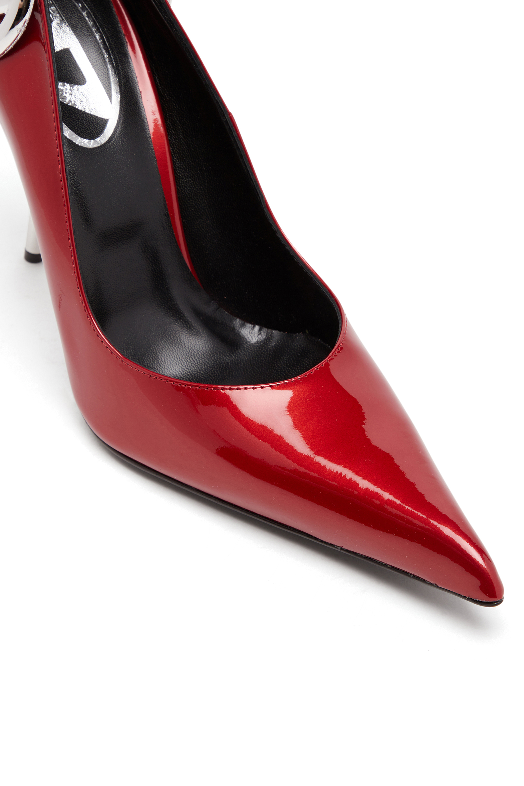 Diesel - D-TEN&HALF P, D-Ten&Half-Escarpins en cuir verni avec talon Oval D Femme in Rouge - 6