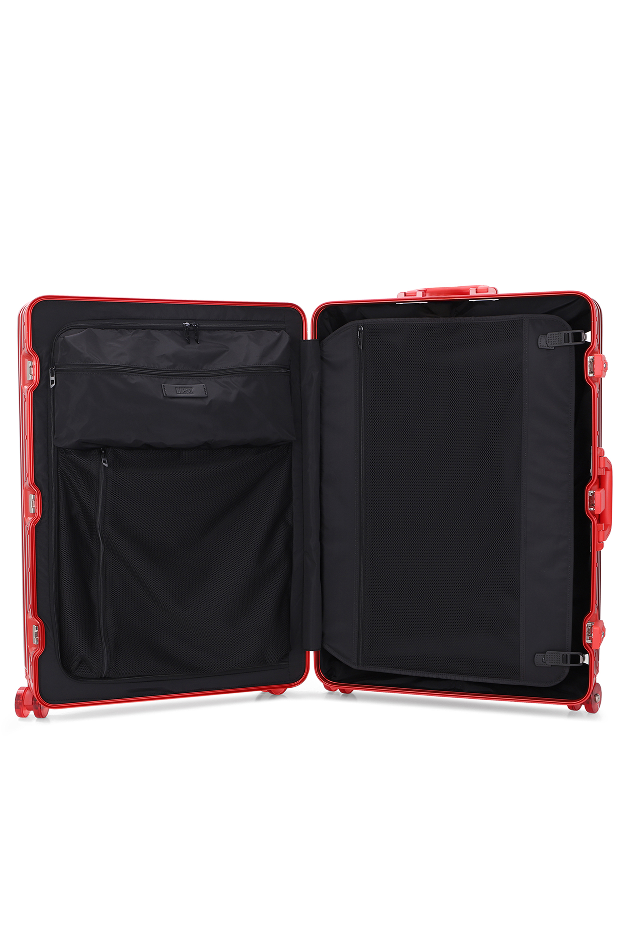Diesel - DIESEL ALUMINUM TROLLEY- DSL002, Valise en aluminium taille L Mixte in Rouge - 3