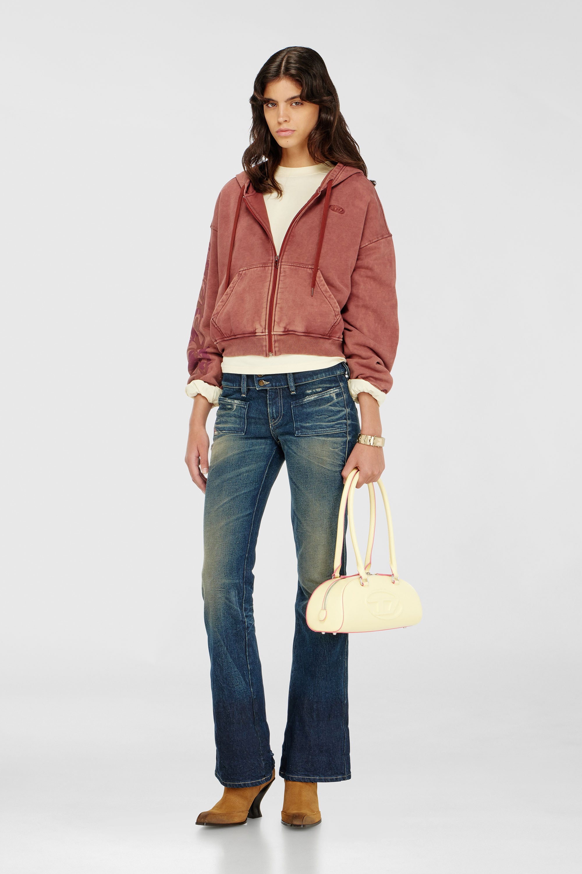 Diesel - Bootcut Jeans D-Hush 007EH Femme, Bleu Fonc&eacute; - Image 1