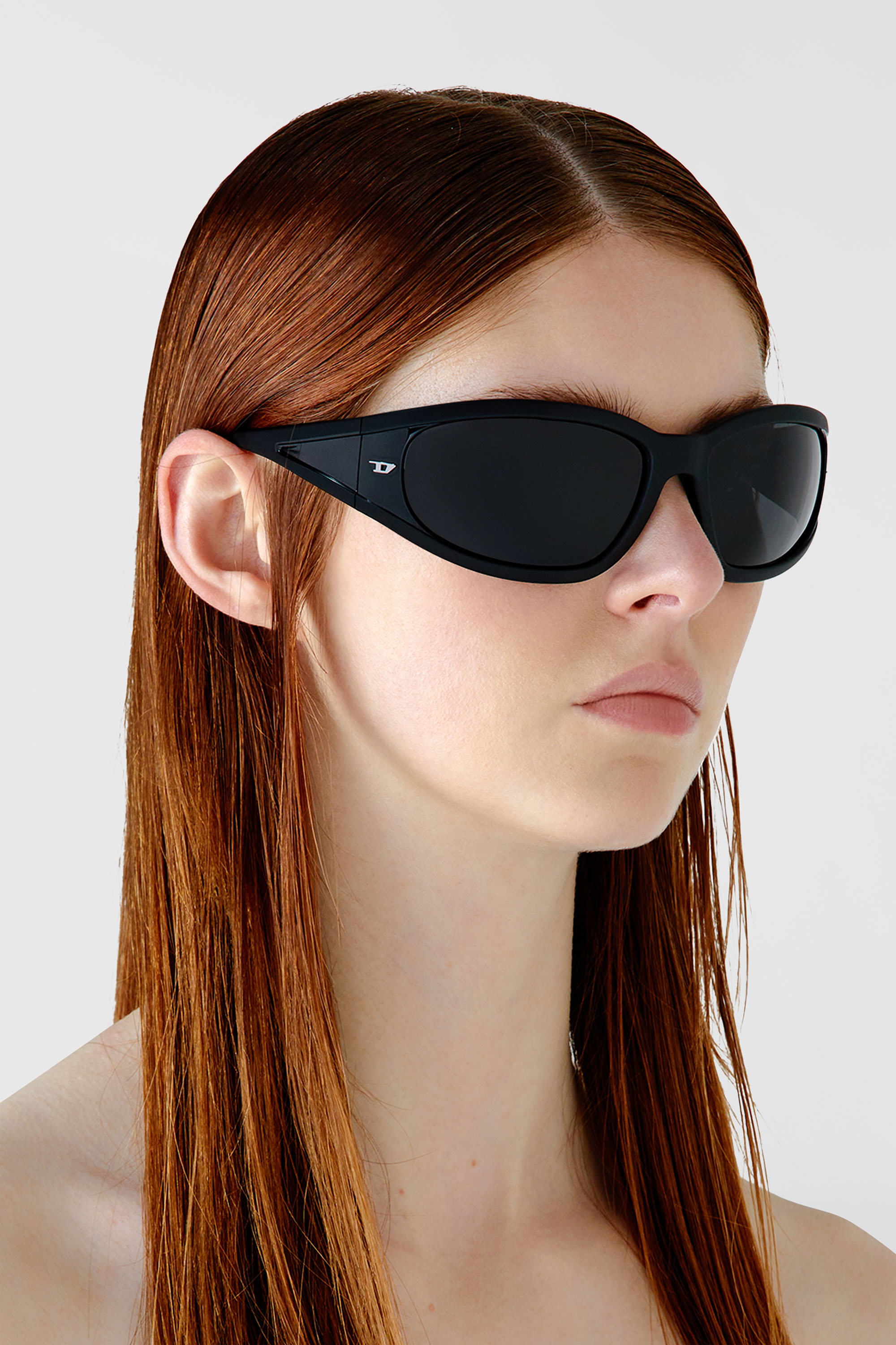 Diesel - 0DL3002, Lunettes de soleil rectangulaires en ac&eacute;tate Mixte in Noir - 6
