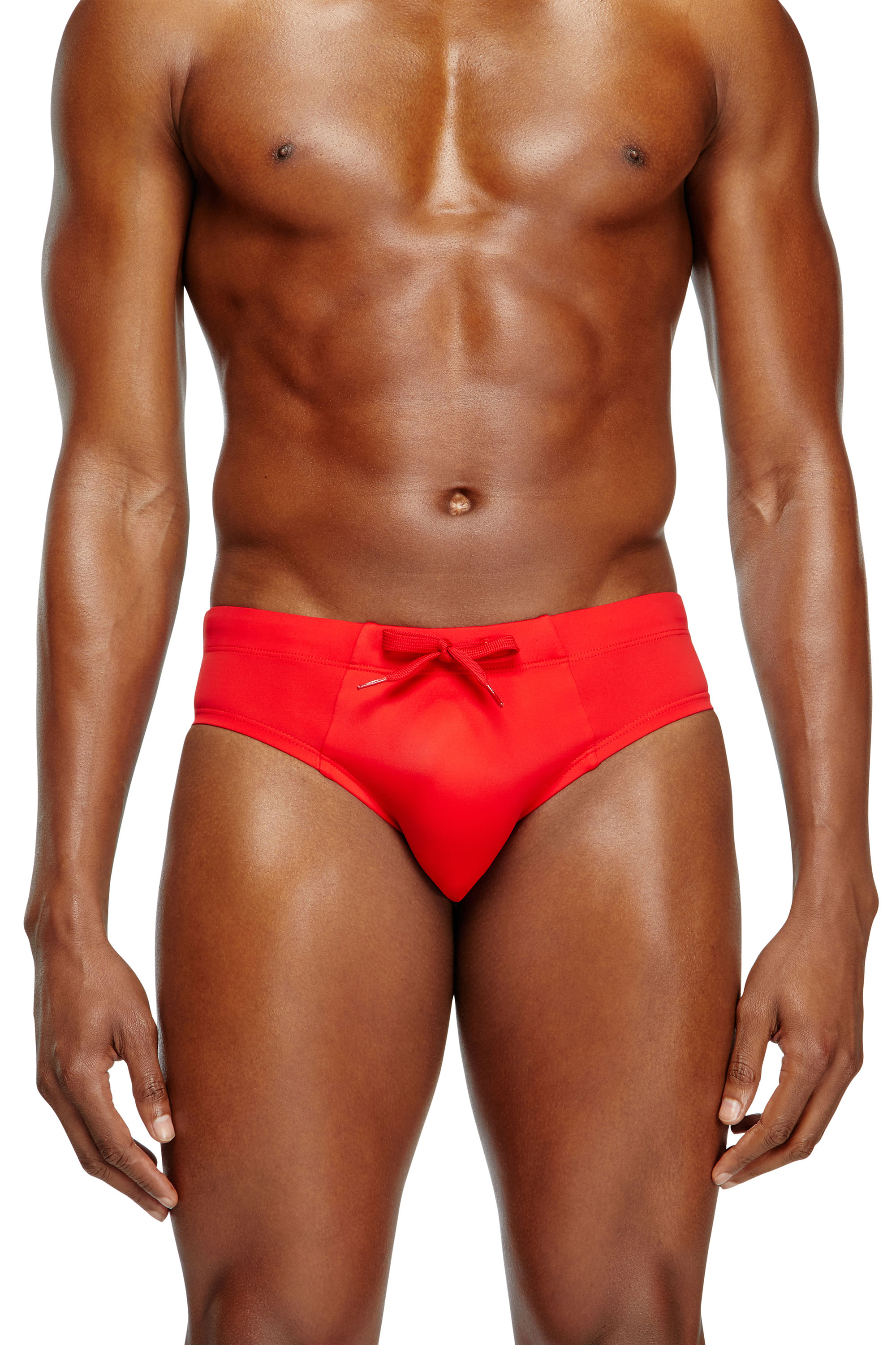 Diesel - ALFIE-D-CORE, Slip de bain avec logo &agrave; l'arri&egrave;re Homme in Rouge - 2
