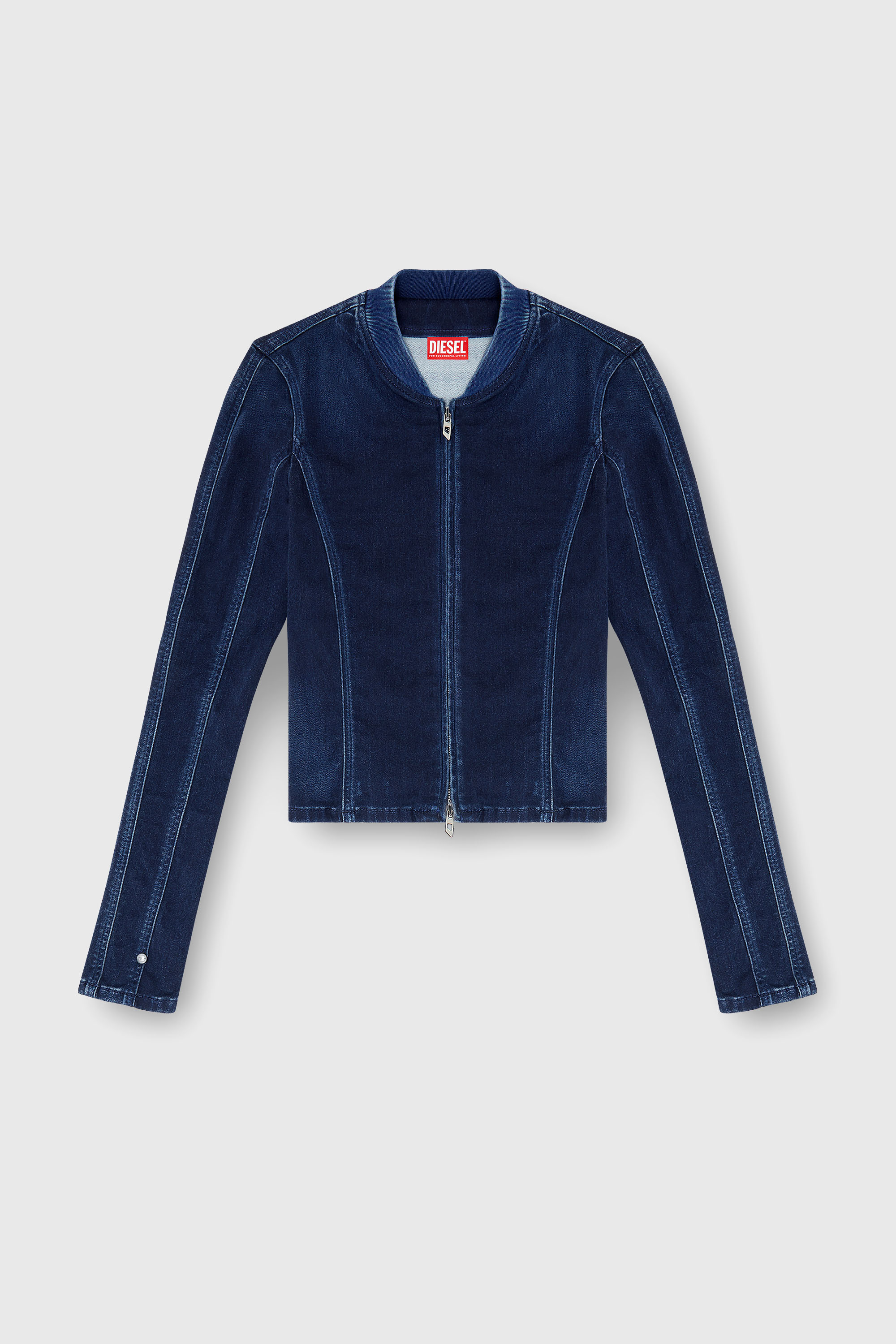 Diesel - DE-GARY-D JOGG, Veste courte en JoggJeans Femme in Bleu - 2