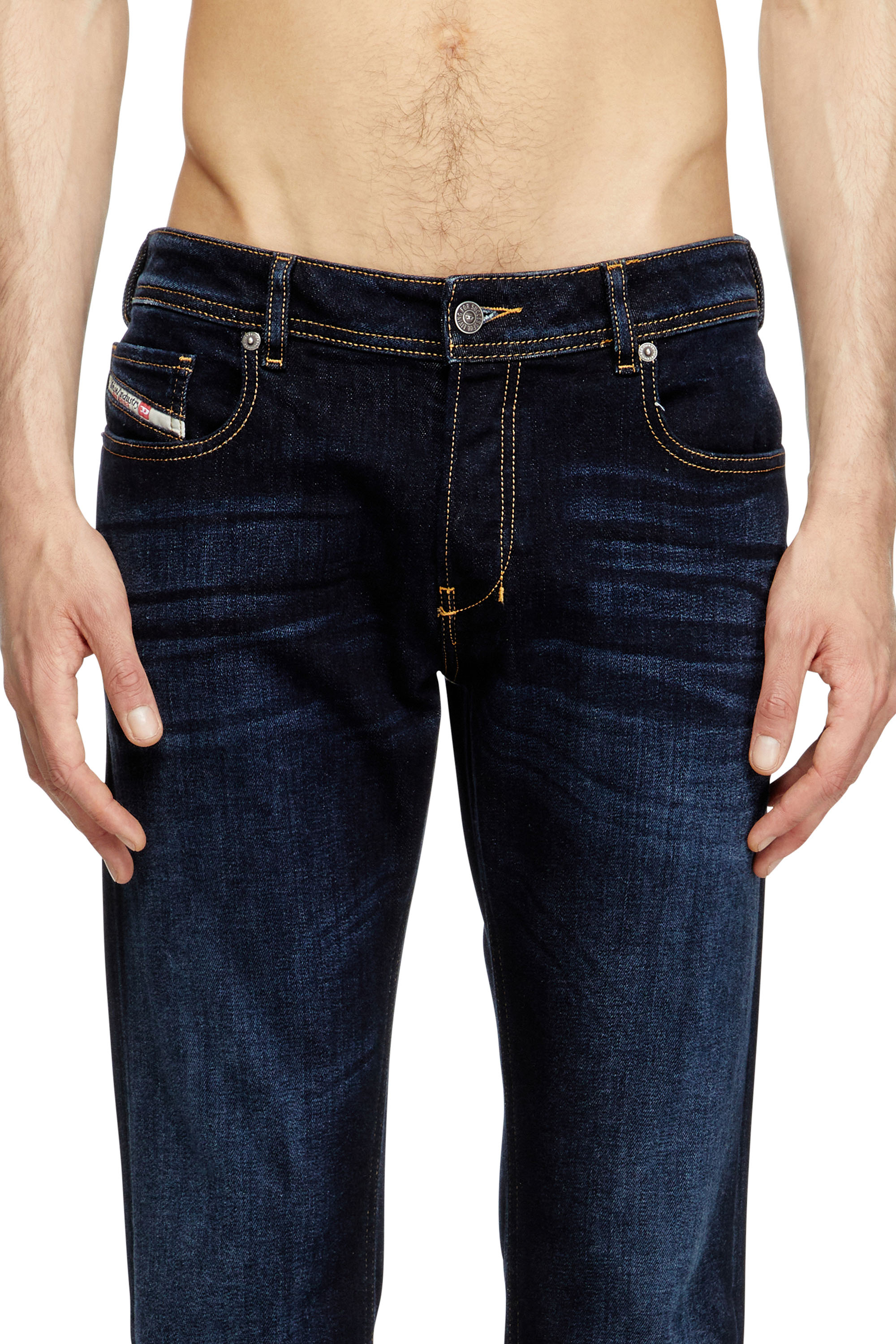 Diesel - Bootcut Jeans 2007 Zatiny 009ZS Homme, Bleu Fonc&eacute; - Image 4